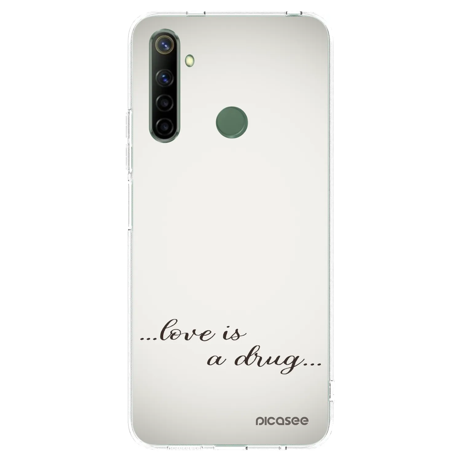 Picasee διαφανής θήκη σιλικόνης Realme 6i - Love is a drug