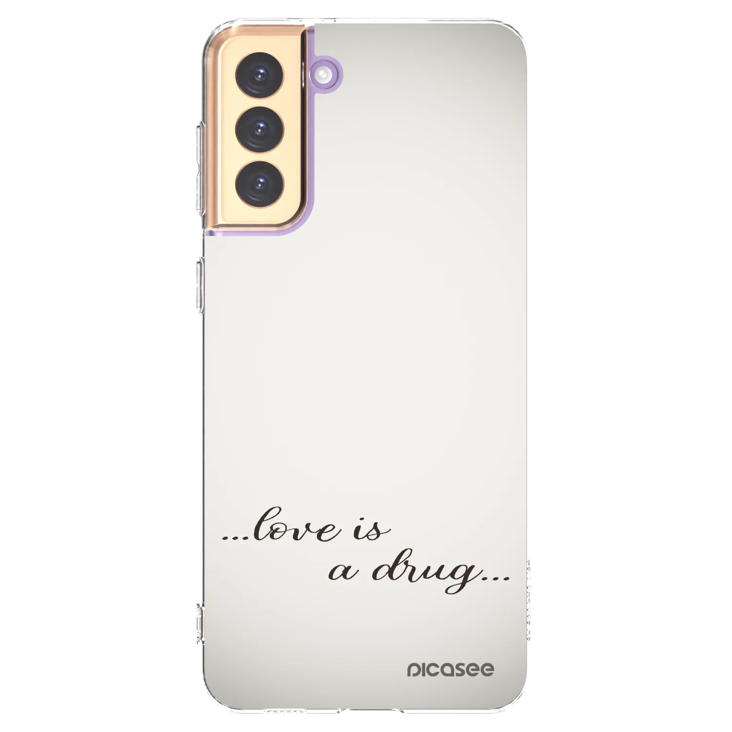 Picasee διαφανής θήκη σιλικόνης Samsung Galaxy S21+ 5G G996F - Love is a drug