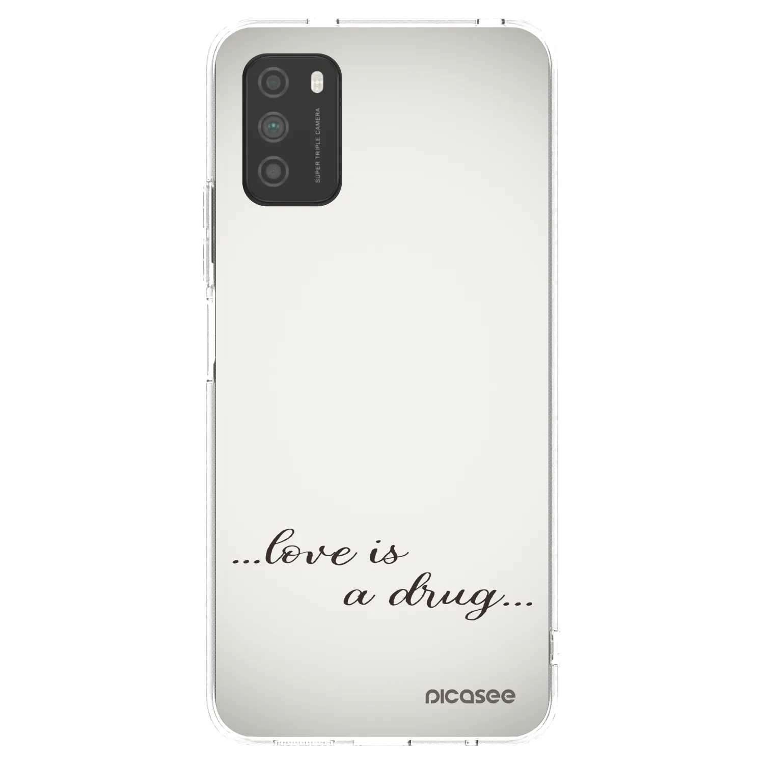 Picasee διαφανής θήκη σιλικόνης Xiaomi Poco M3 - Love is a drug