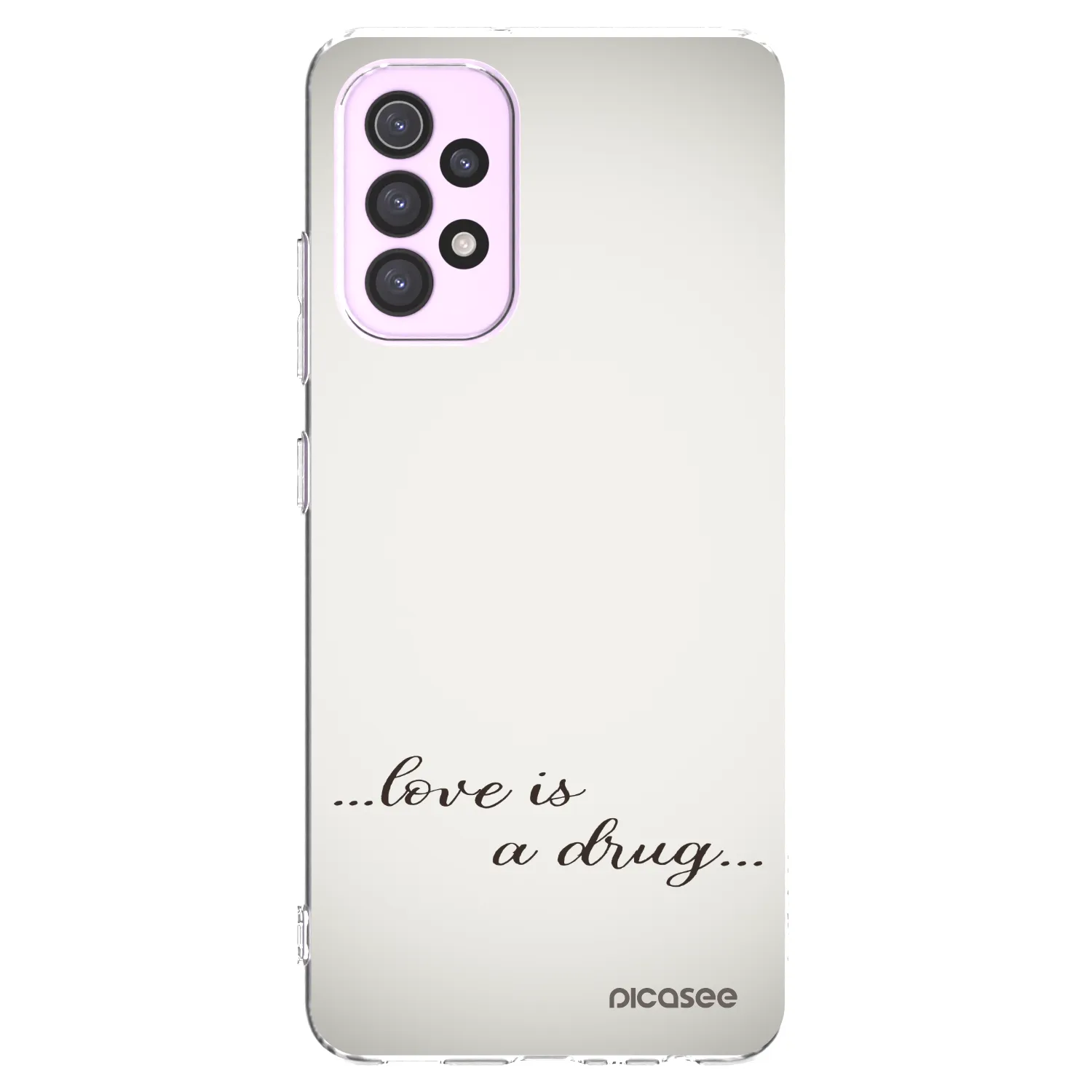Picasee διαφανής θήκη σιλικόνης Samsung Galaxy A32 5G A326B - Love is a drug