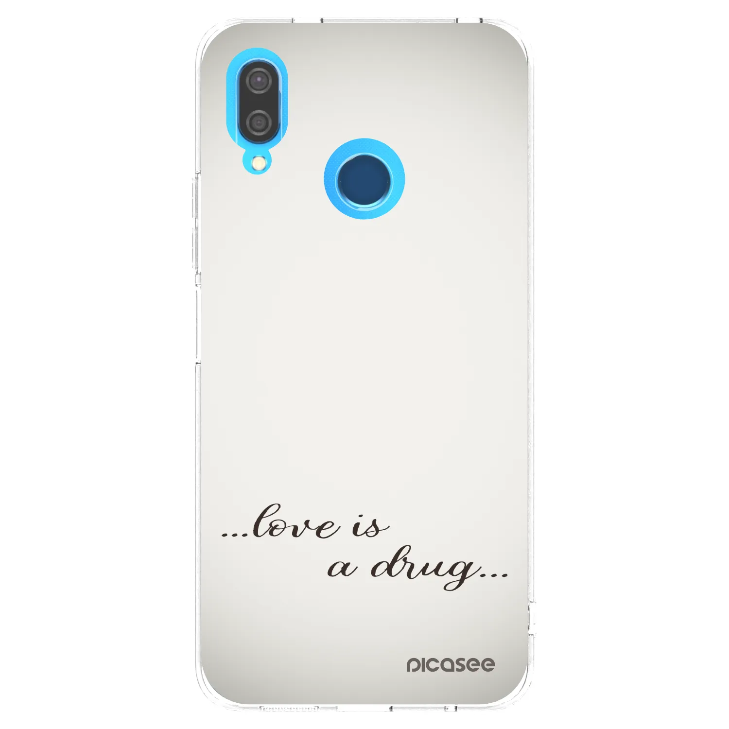 Picasee διαφανής θήκη σιλικόνης Huawei P20 Lite - Love is a drug