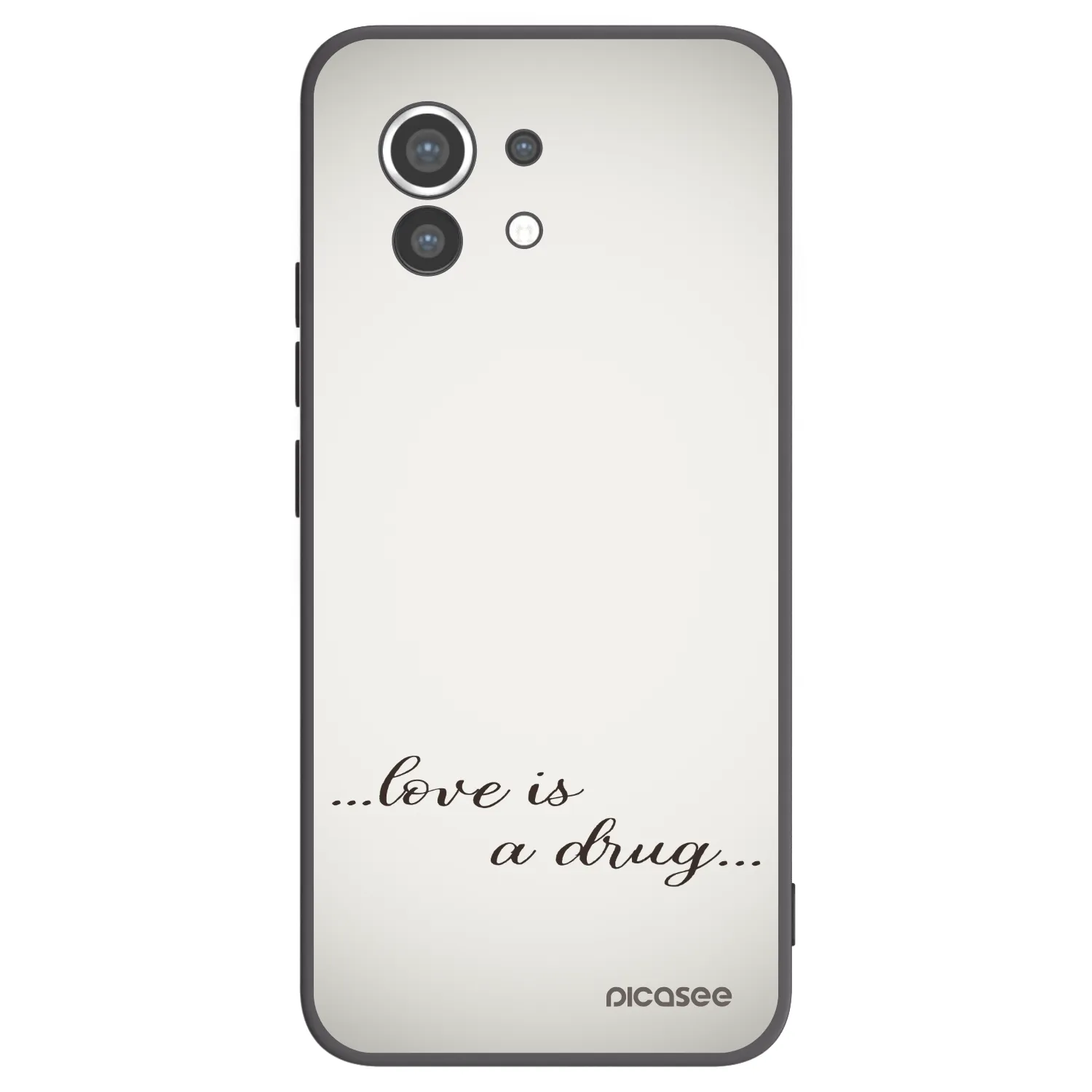 Picasee Μαύρη θήκη σιλικόνης για Xiaomi Mi 11 - Love is a drug