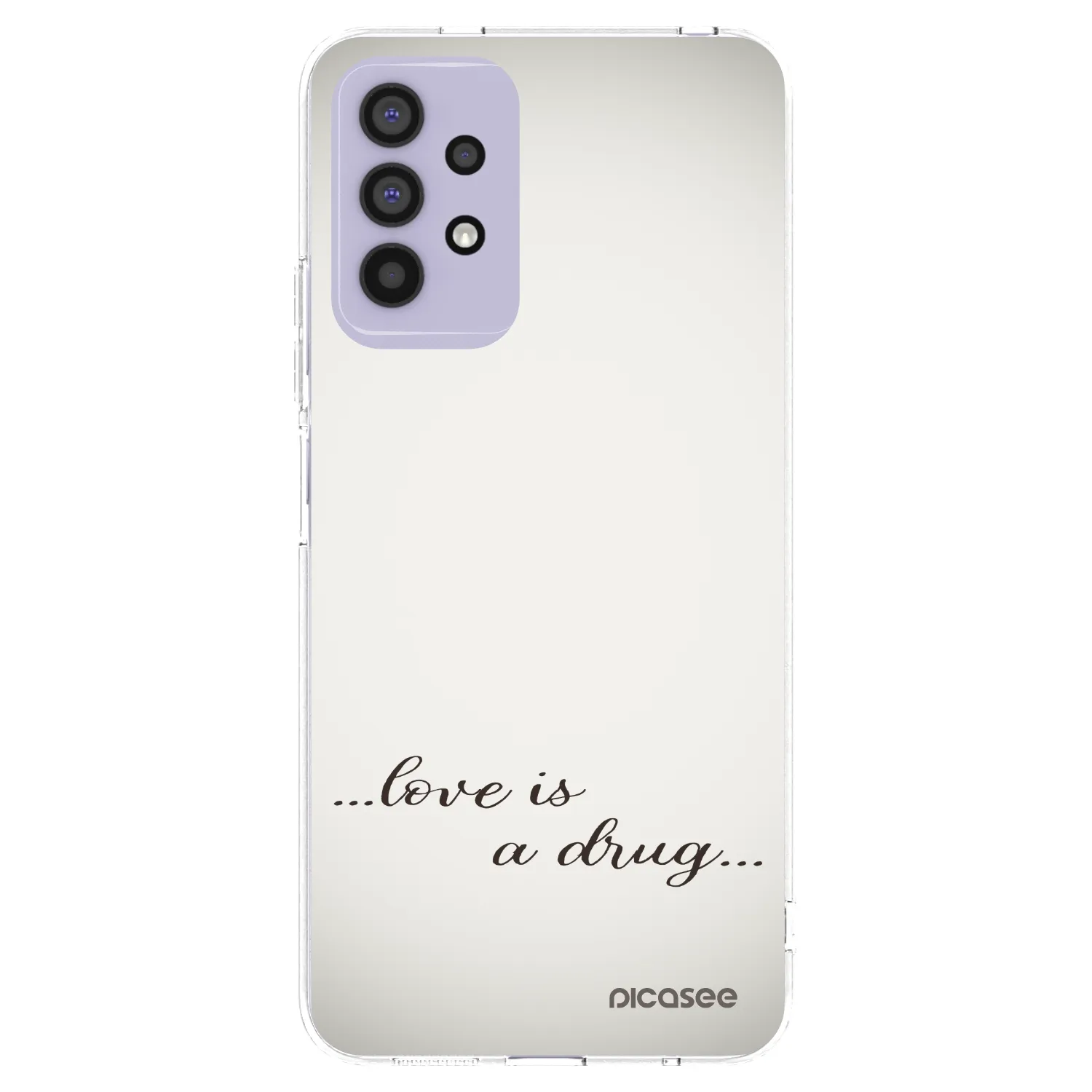 Picasee διαφανής θήκη σιλικόνης Samsung Galaxy A32 4G SM-A325F - Love is a drug