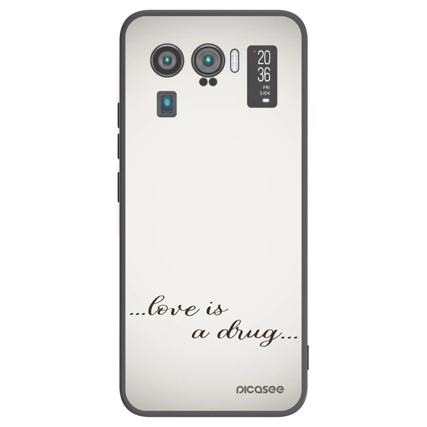 Picasee Μαύρη θήκη σιλικόνης για Xiaomi Mi 11 Ultra - Love is a drug
