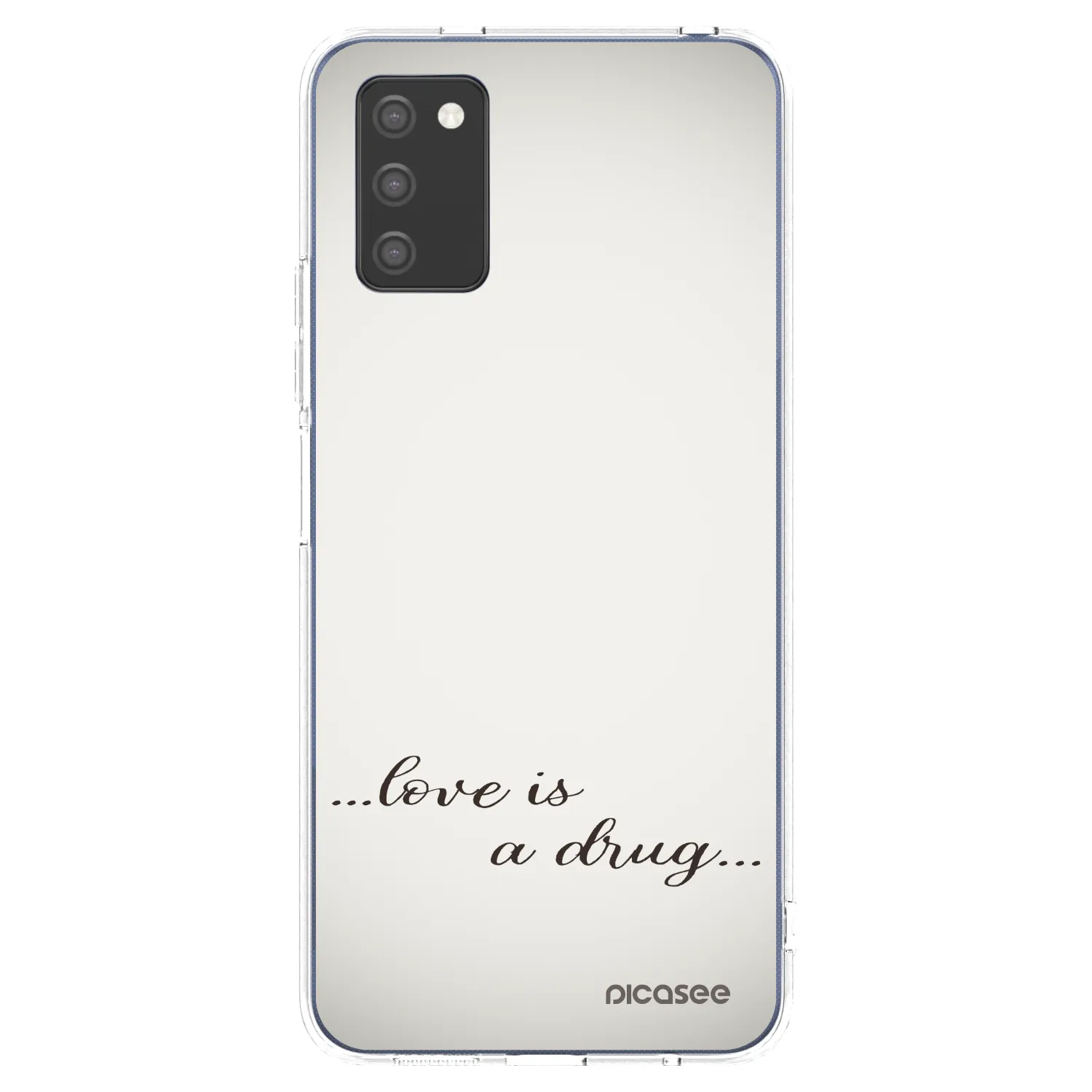 Picasee διαφανής θήκη σιλικόνης Samsung Galaxy A02s A025G - Love is a drug