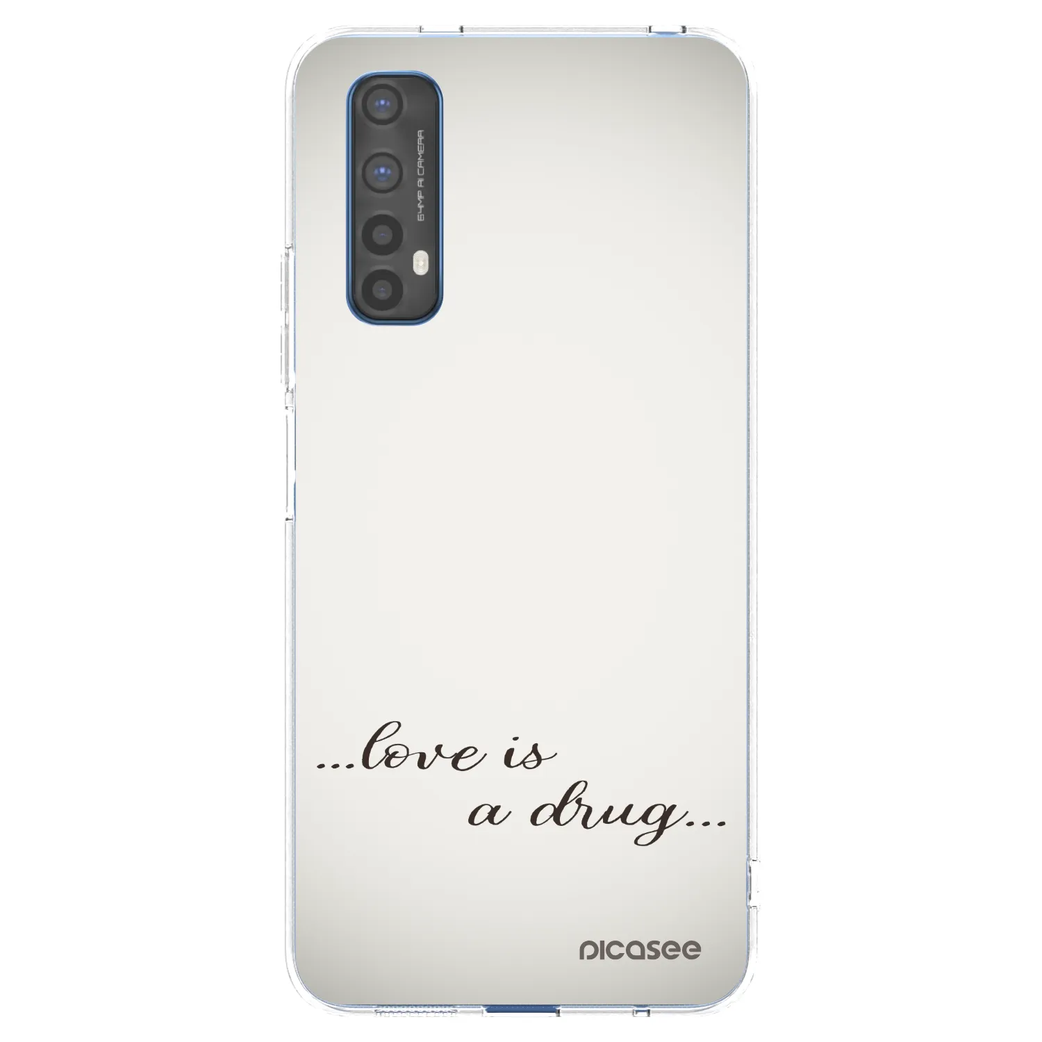Picasee διαφανής θήκη σιλικόνης Realme 7 - Love is a drug