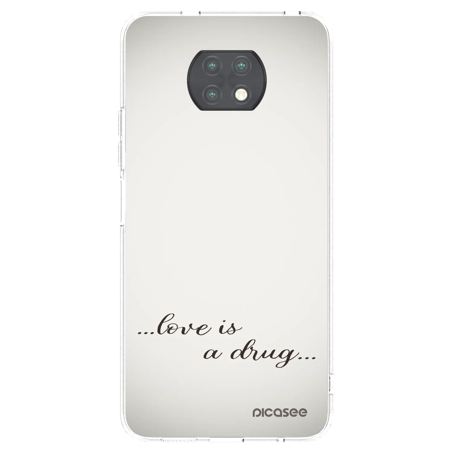 Picasee διαφανής θήκη σιλικόνης Xiaomi Redmi Note 9T - Love is a drug