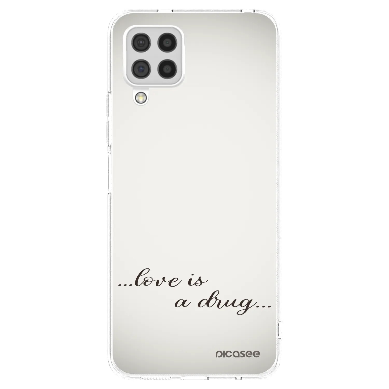 Picasee διαφανής θήκη σιλικόνης Samsung Galaxy A22 A225F 4G - Love is a drug