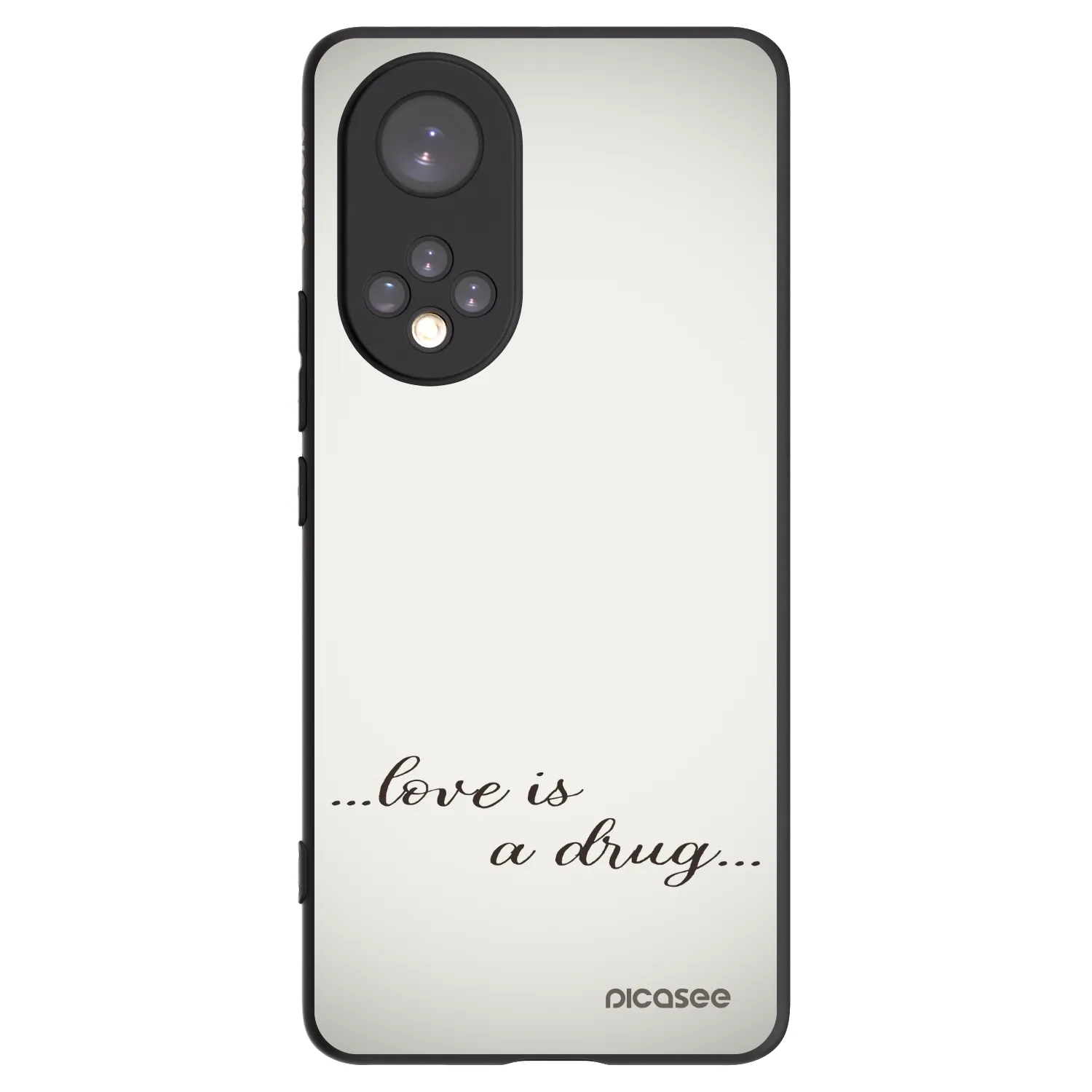 Picasee Μαύρη θήκη σιλικόνης για Huawei Nova 9 - Love is a drug