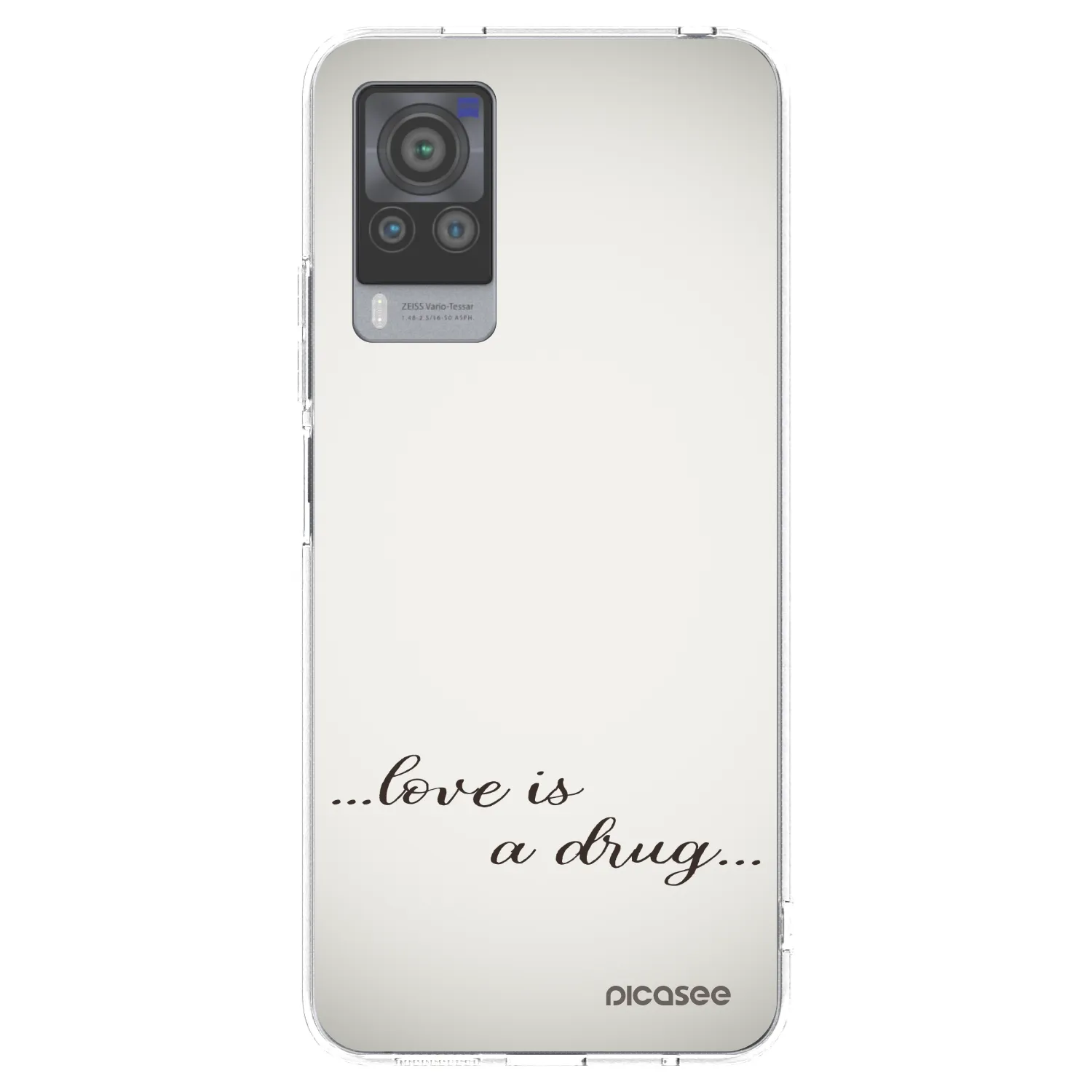 Picasee διαφανής θήκη σιλικόνης Vivo X60 Pro 5G - Love is a drug