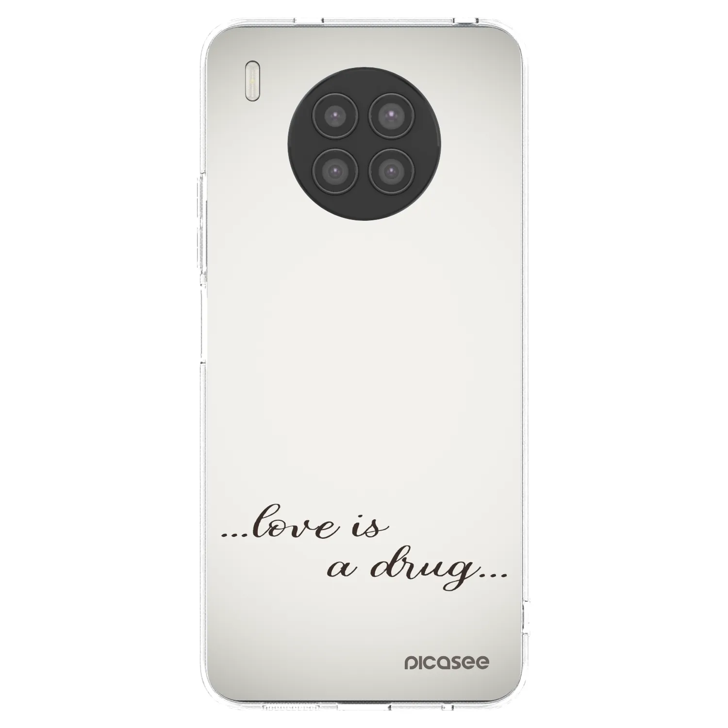 Picasee διαφανής θήκη σιλικόνης Huawei Nova 8i - Love is a drug