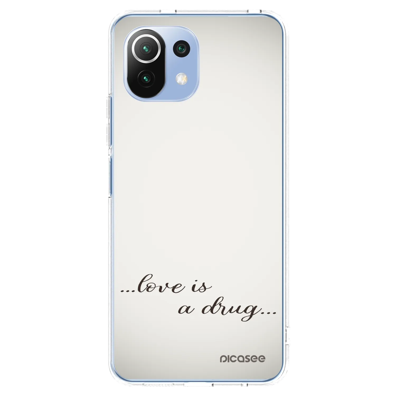 Picasee διαφανής θήκη σιλικόνης Xiaomi 11 Lite 5G NE - Love is a drug