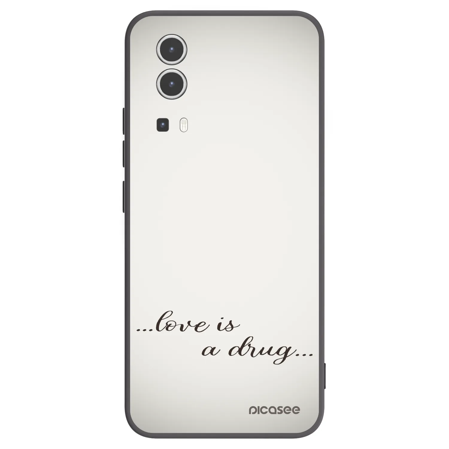 Picasee Μαύρη θήκη σιλικόνης για Vivo Y72 5G - Love is a drug