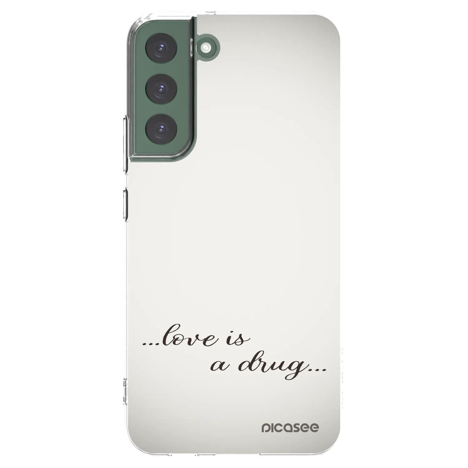 Picasee διαφανής θήκη σιλικόνης Samsung Galaxy S22+ 5G - Love is a drug