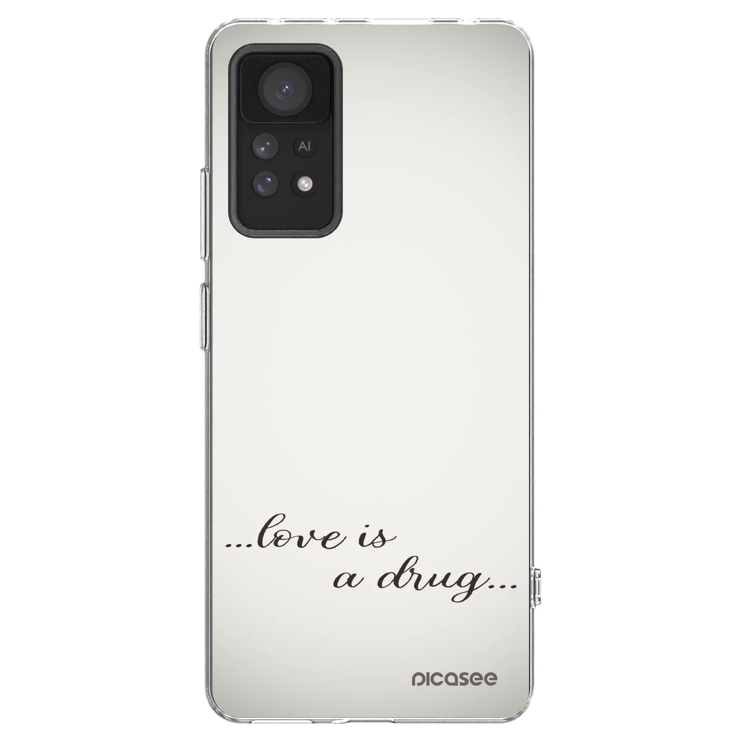 Picasee διαφανής θήκη σιλικόνης Xiaomi Redmi Note 11 Pro - Love is a drug
