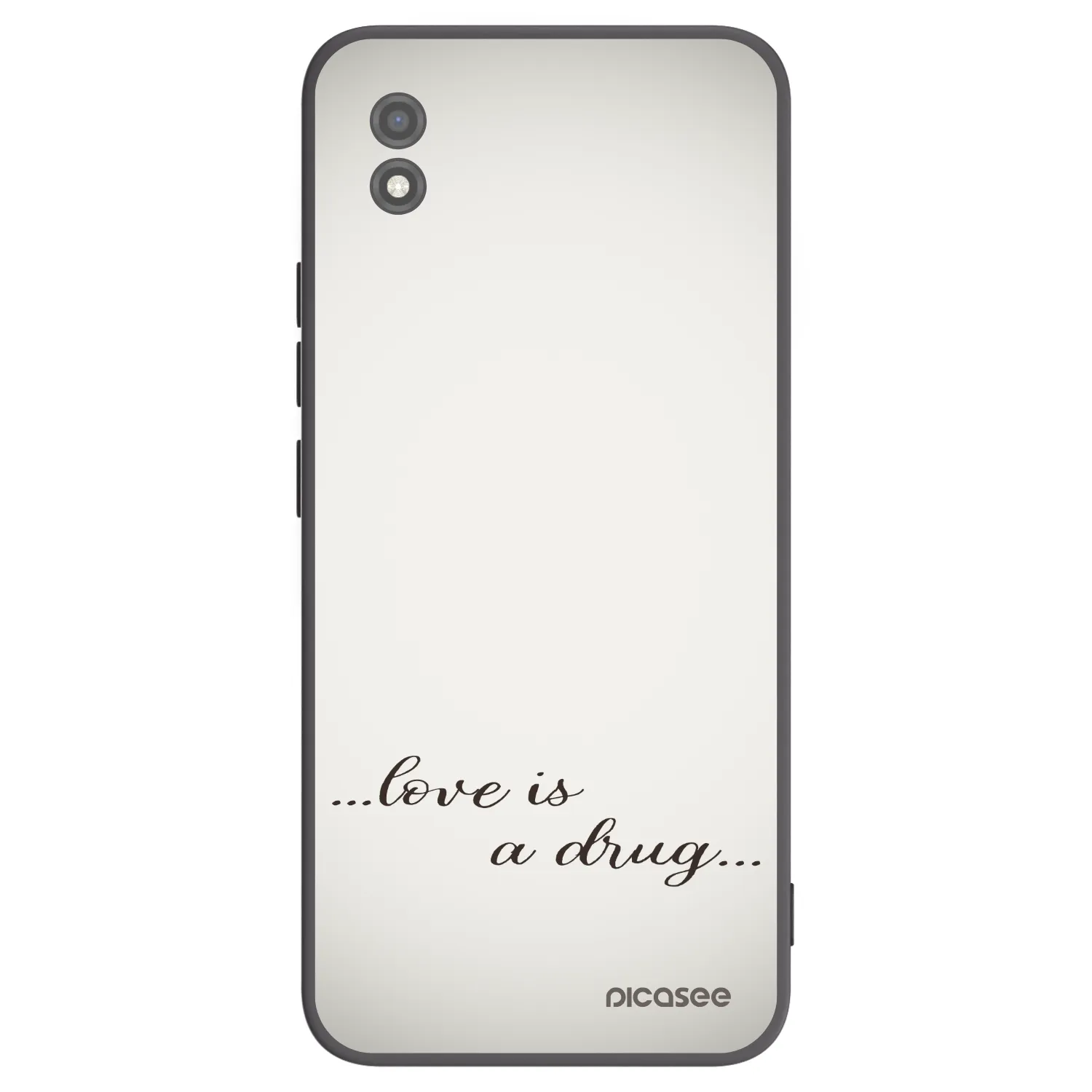 Picasee Μαύρη θήκη σιλικόνης για Realme C11 (2021) - Love is a drug