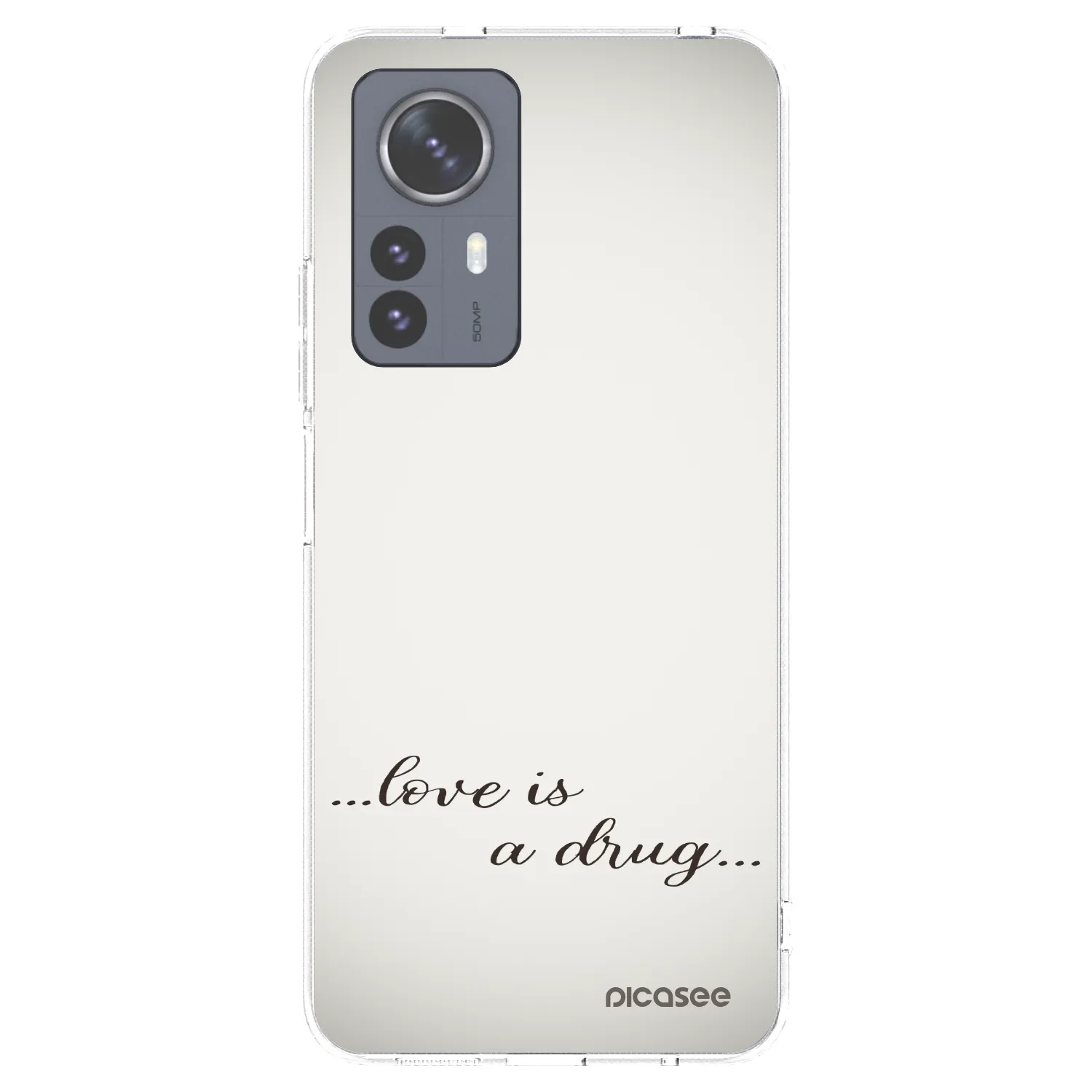 Picasee διαφανής θήκη σιλικόνης Xiaomi 12 Pro - Love is a drug