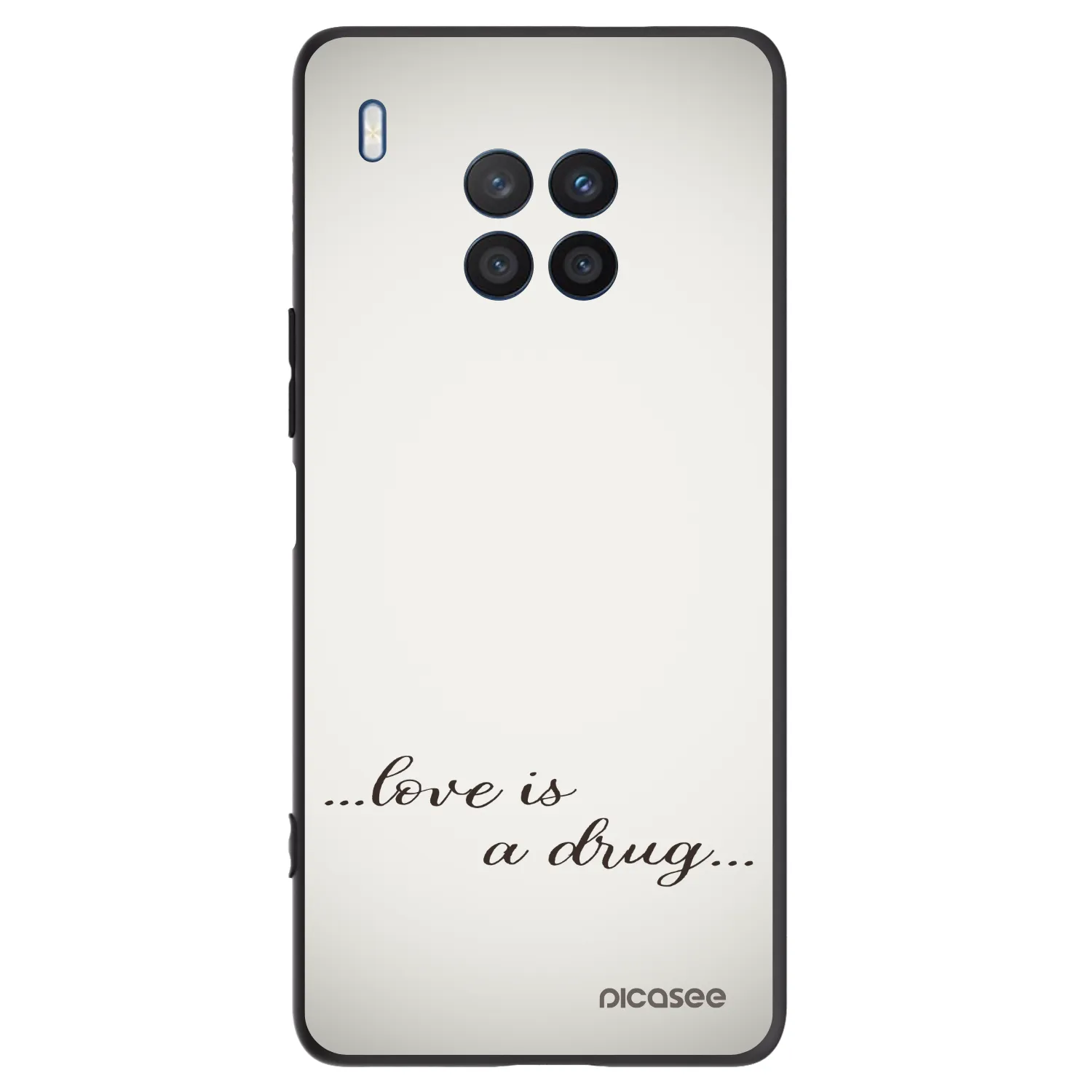 Picasee Μαύρη θήκη σιλικόνης για Honor 50 Lite - Love is a drug