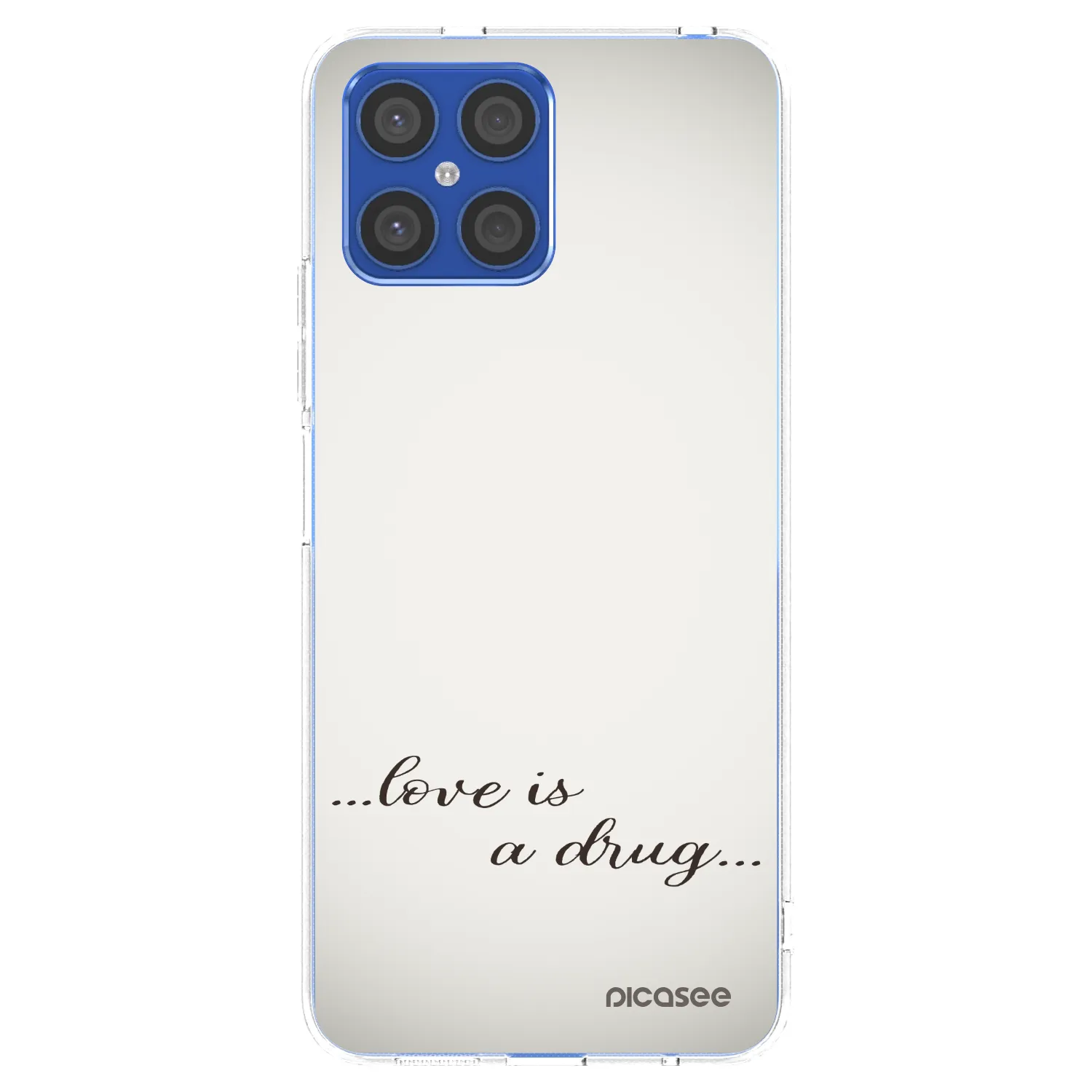 Picasee διαφανής θήκη σιλικόνης Honor X8 4G - Love is a drug