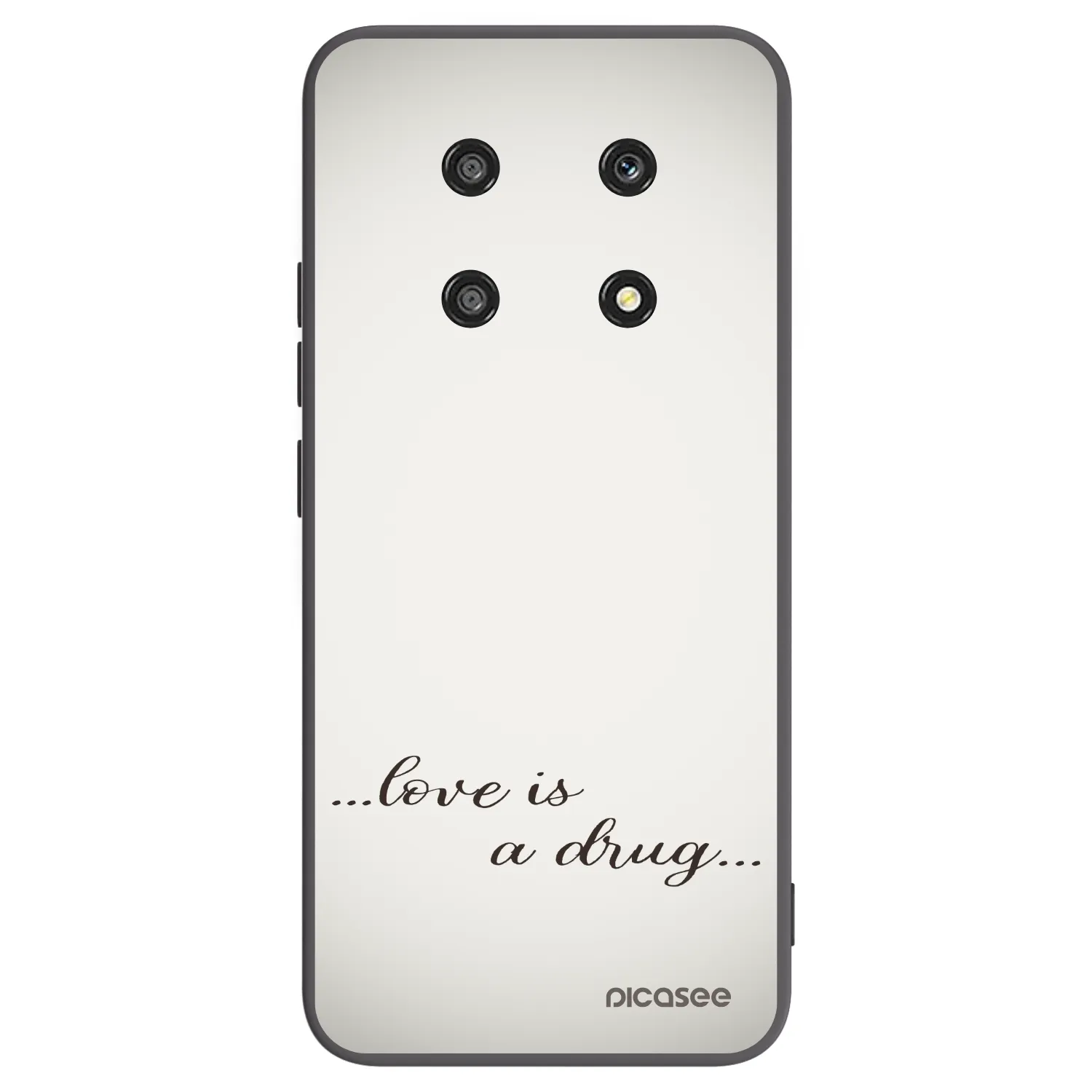 Picasee Μαύρη θήκη σιλικόνης για Honor Magic4 Lite 5G - Love is a drug