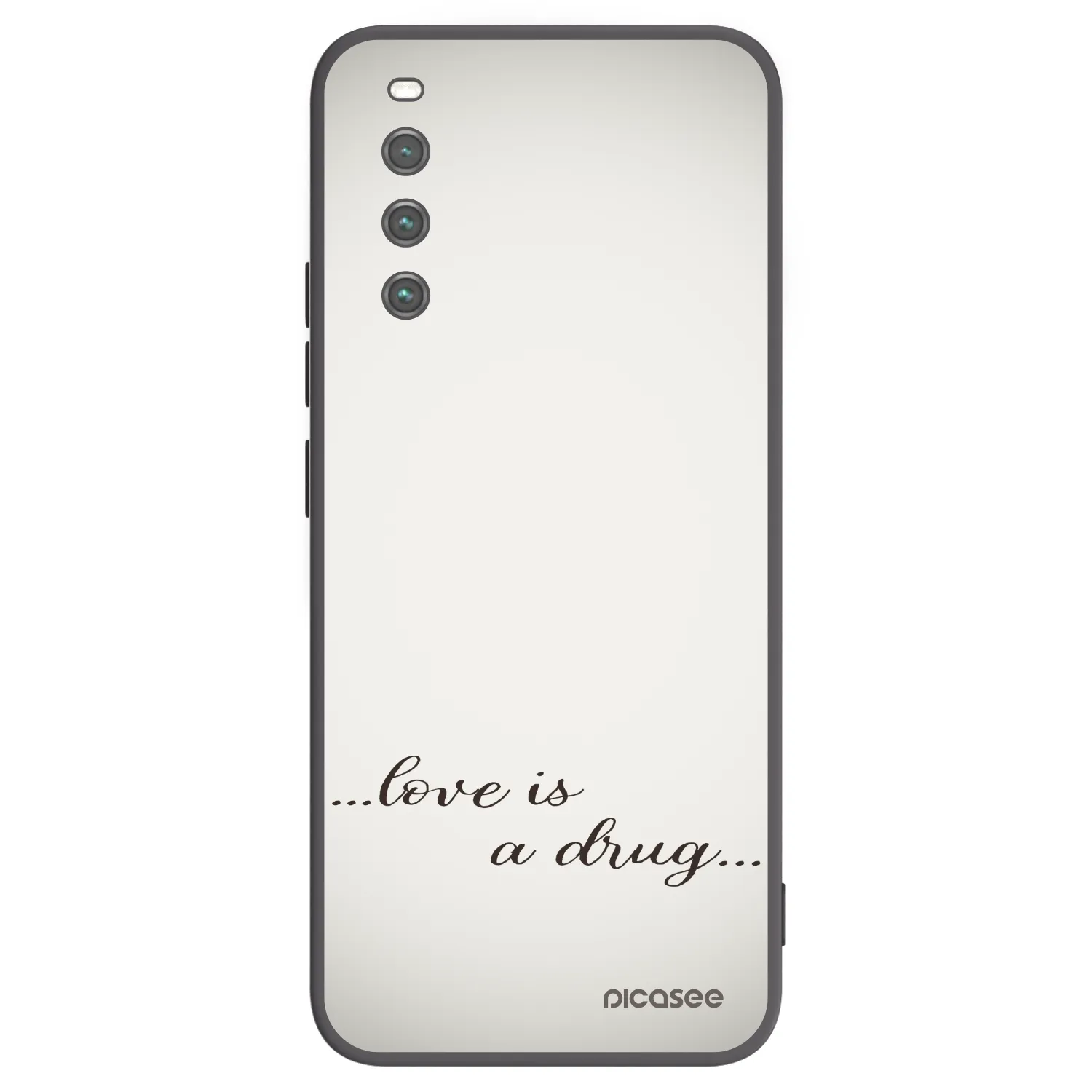 Picasee Μαύρη θήκη σιλικόνης για Sony Xperia 10 IV 5G - Love is a drug