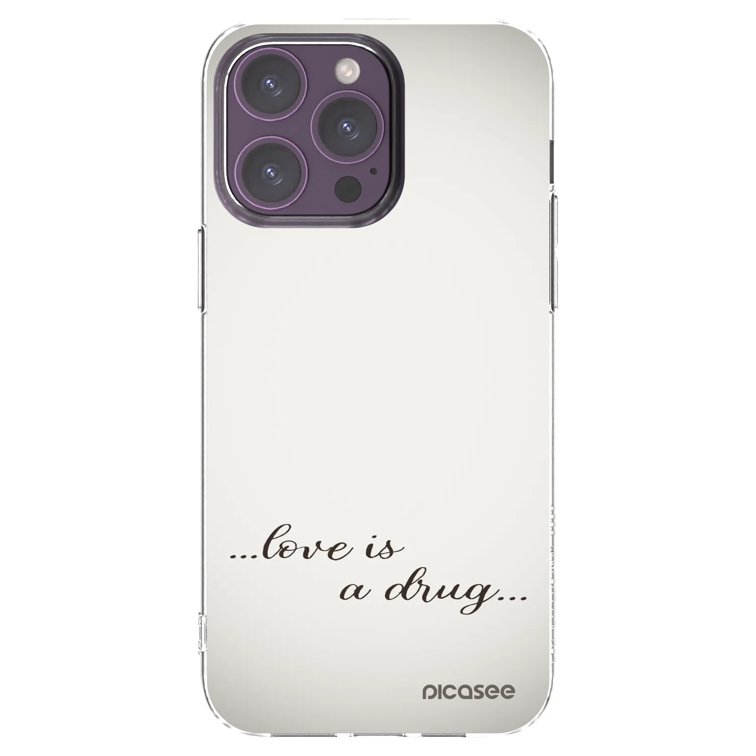 Picasee διαφανής θήκη σιλικόνης Apple iPhone 14 Pro Max - Love is a drug