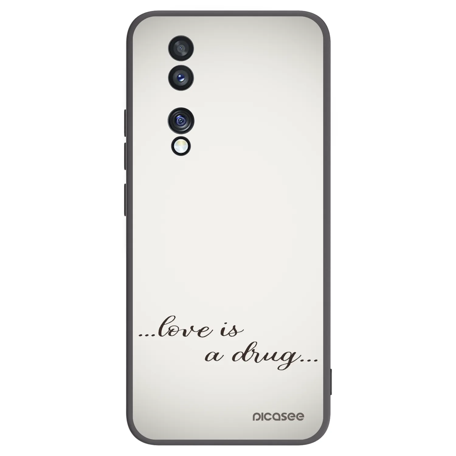 Picasee Μαύρη θήκη σιλικόνης για Honor 70 - Love is a drug