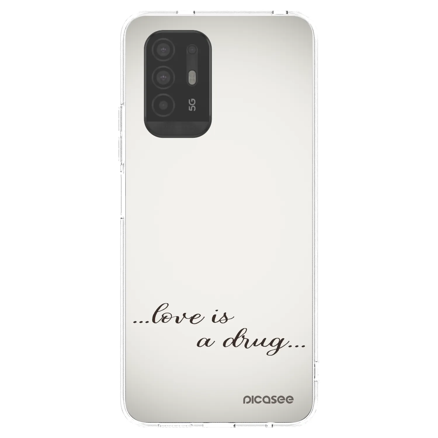 Picasee διαφανής θήκη σιλικόνης OPPO A94 5G - Love is a drug