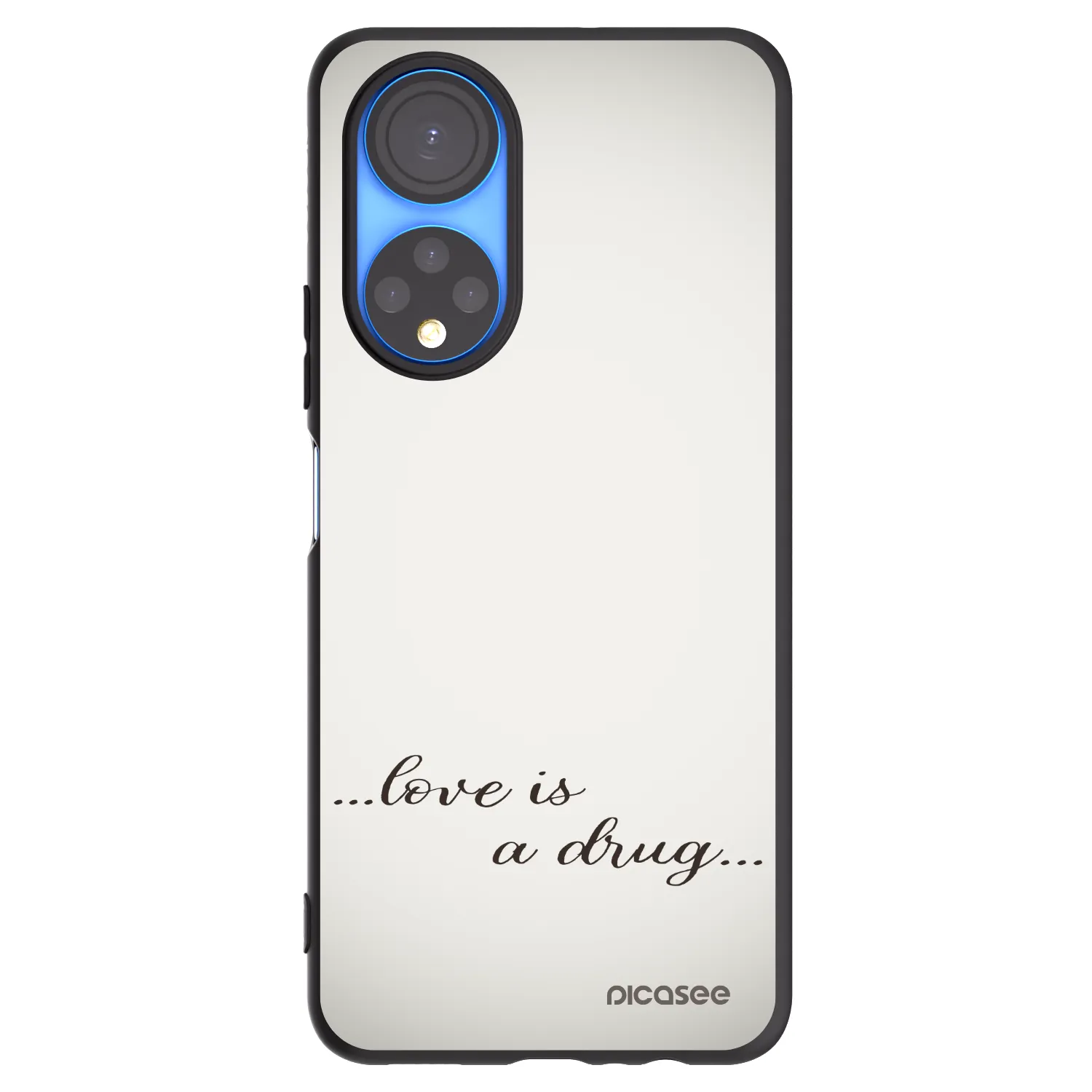 Picasee Μαύρη θήκη σιλικόνης για Honor X7 - Love is a drug