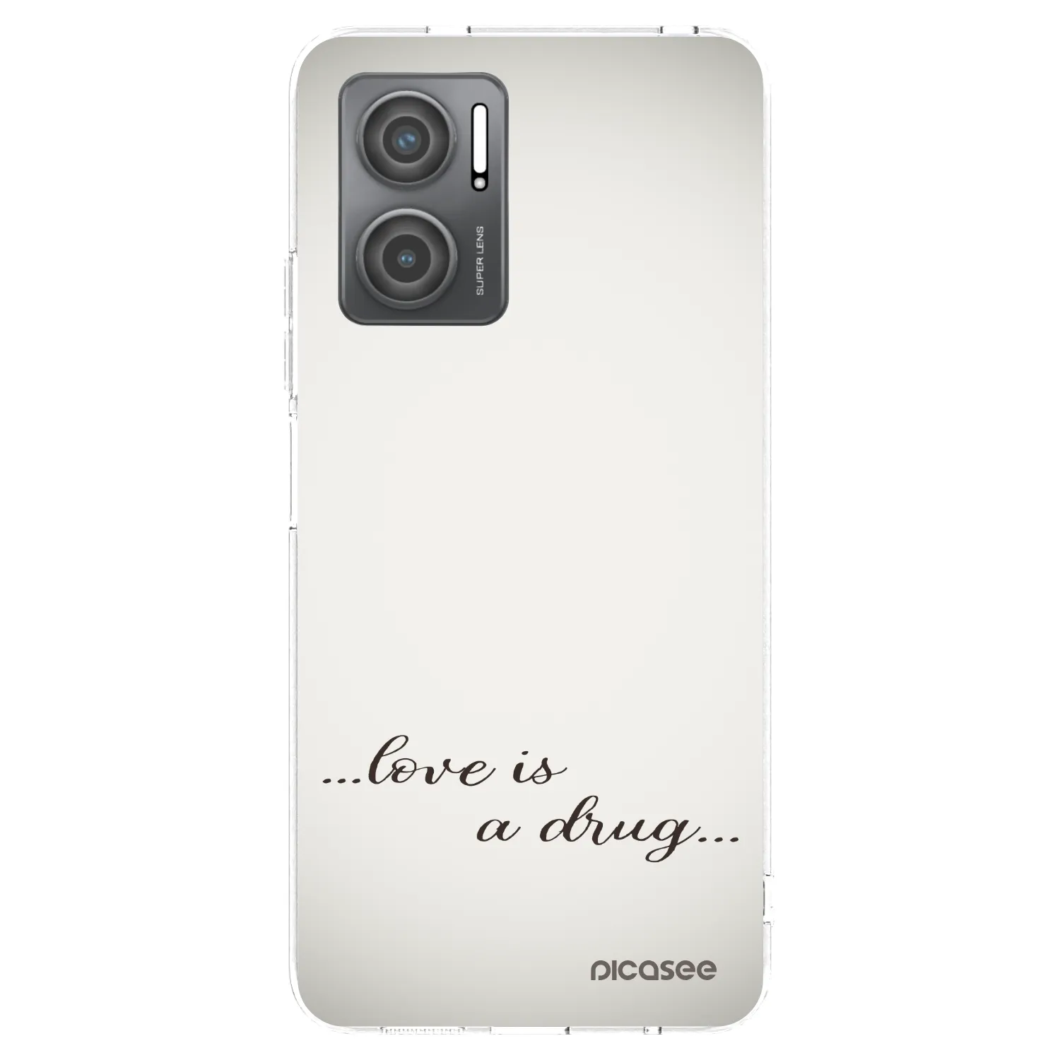 Picasee διαφανής θήκη σιλικόνης Xiaomi Redmi 10 5G - Love is a drug