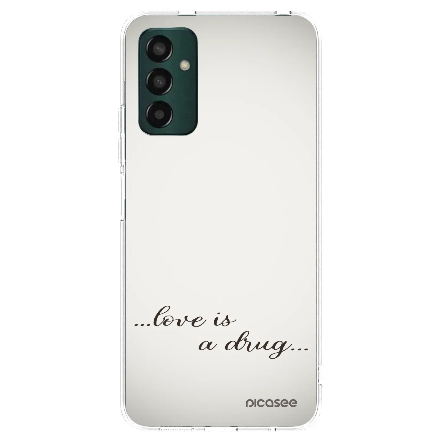 Picasee διαφανής θήκη σιλικόνης Samsung Galaxy M23 5G - Love is a drug