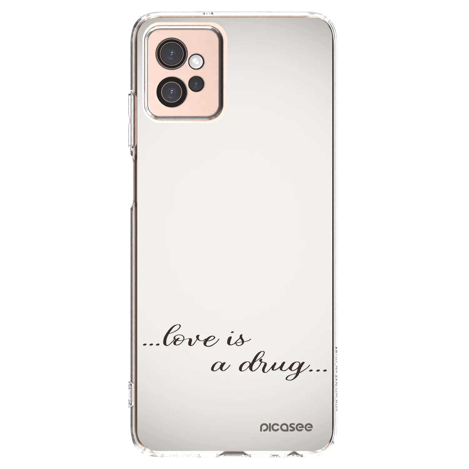 Picasee διαφανής θήκη σιλικόνης Motorola Moto G32 - Love is a drug