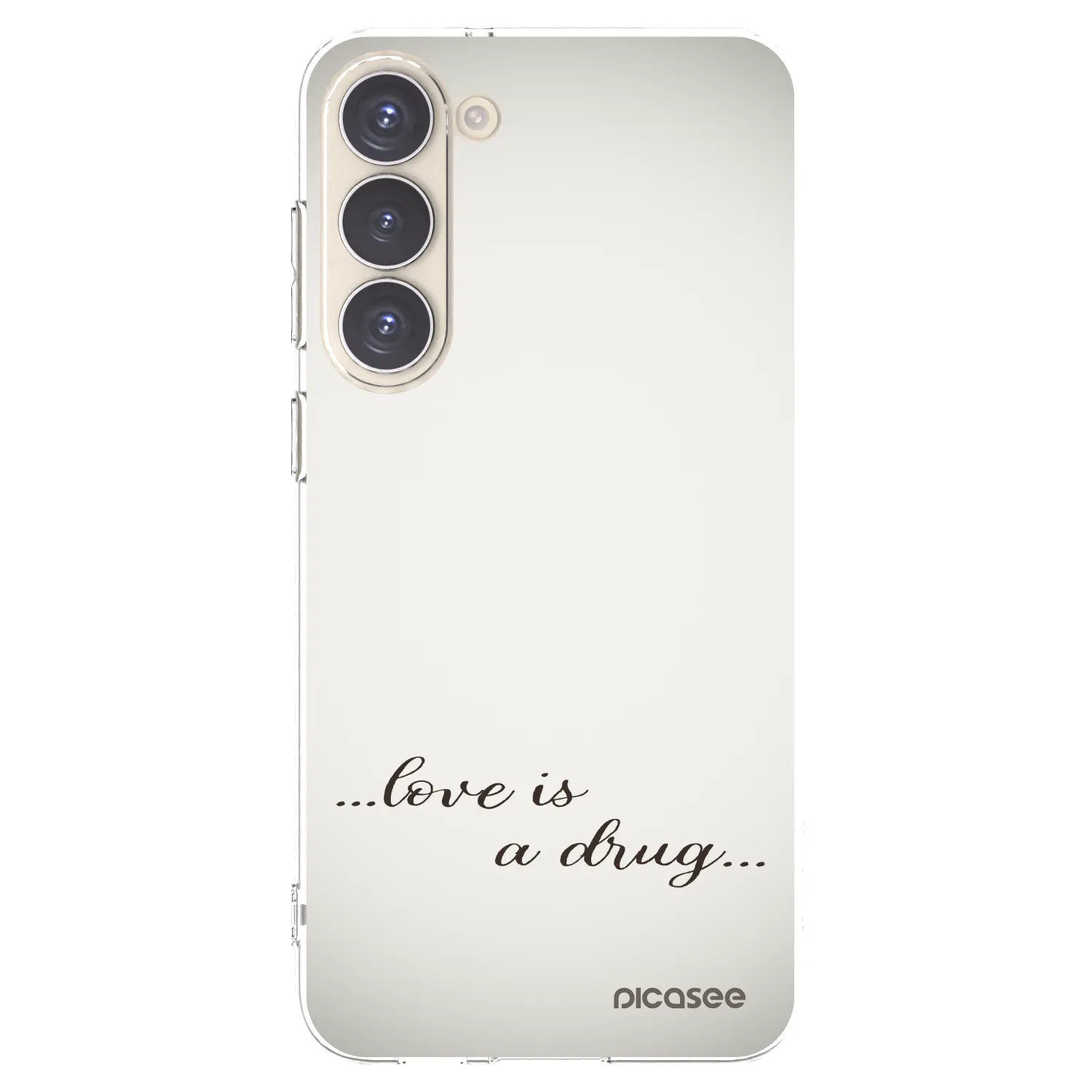 Picasee διαφανής θήκη σιλικόνης Samsung Galaxy S23+ 5G - Love is a drug