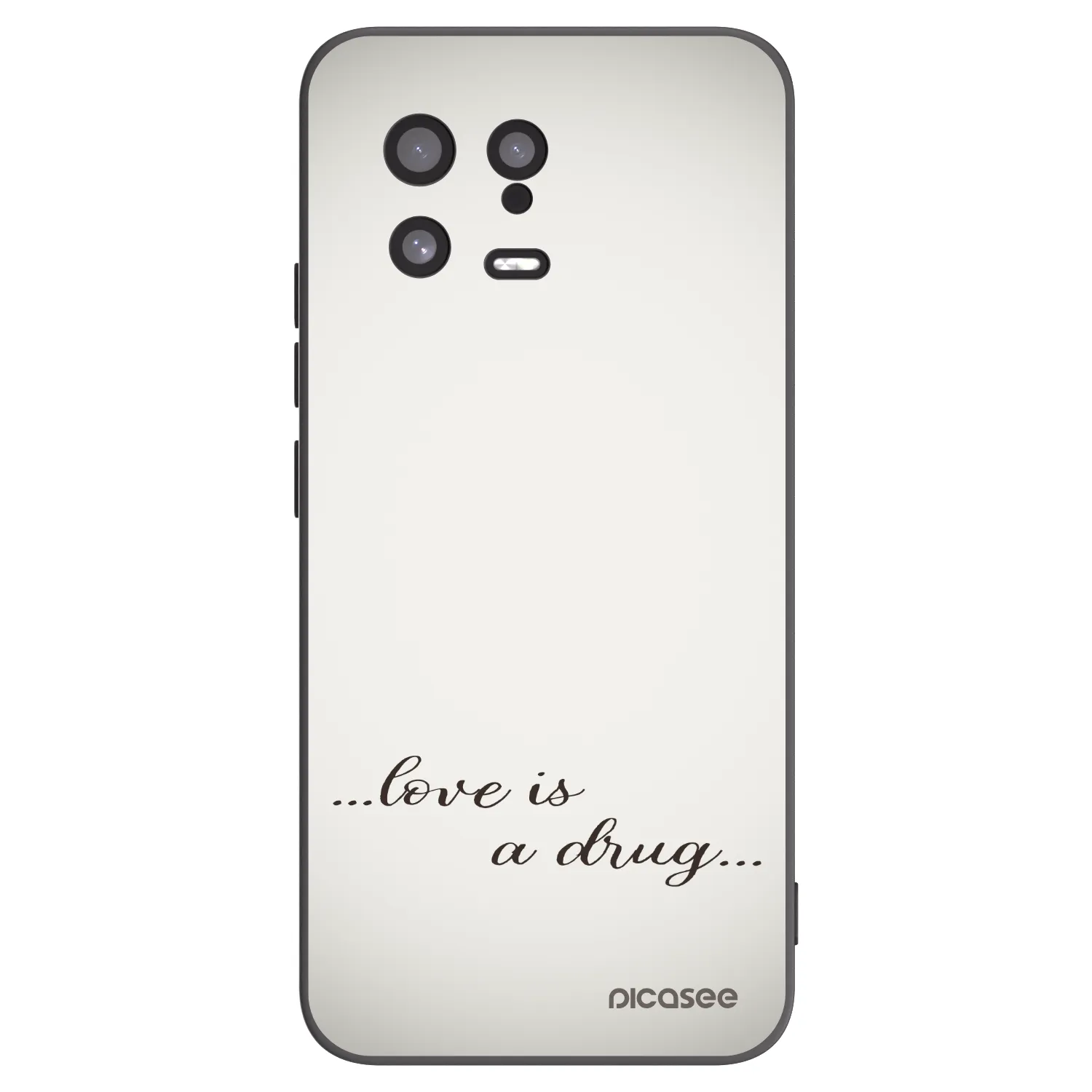Picasee Μαύρη θήκη σιλικόνης για Xiaomi 13 - Love is a drug
