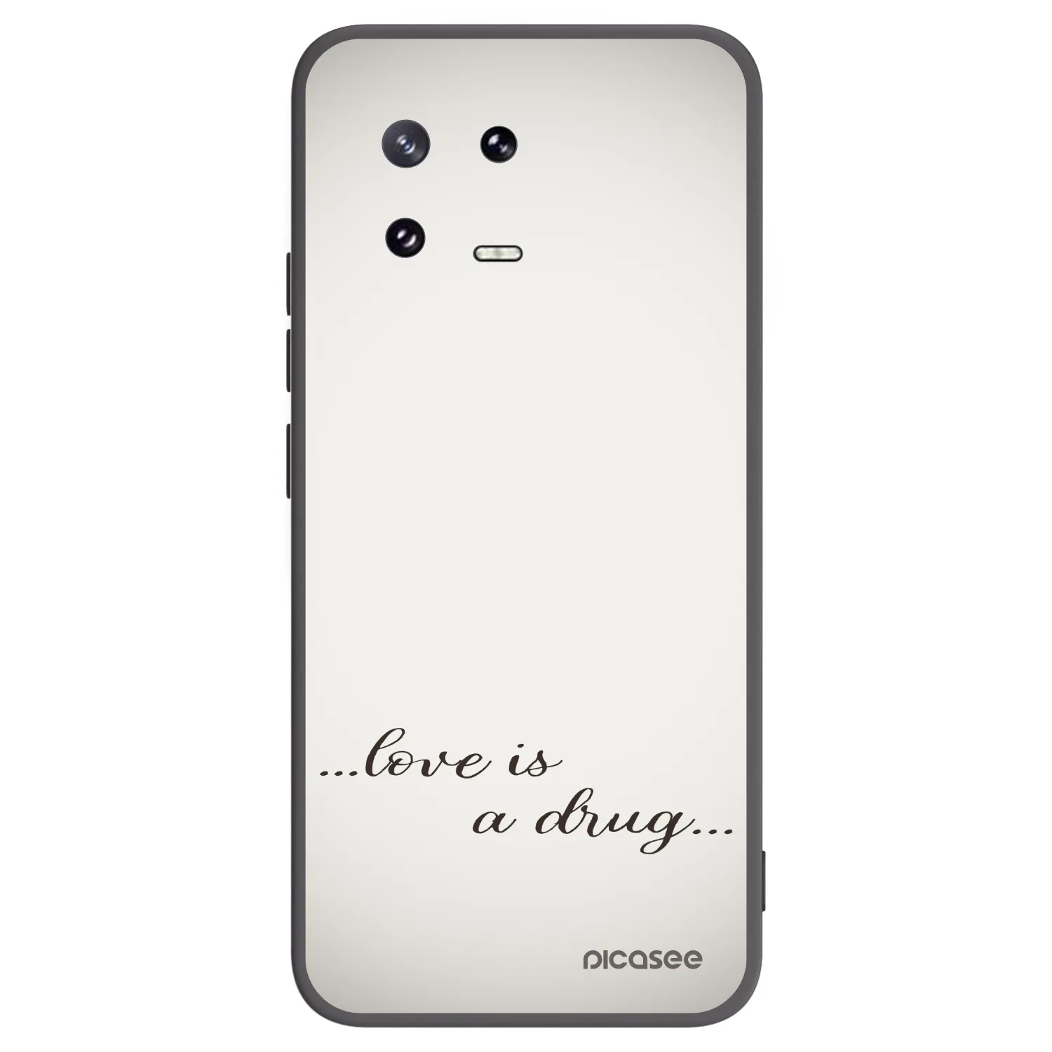 Picasee Μαύρη θήκη σιλικόνης για Xiaomi 13 Pro - Love is a drug