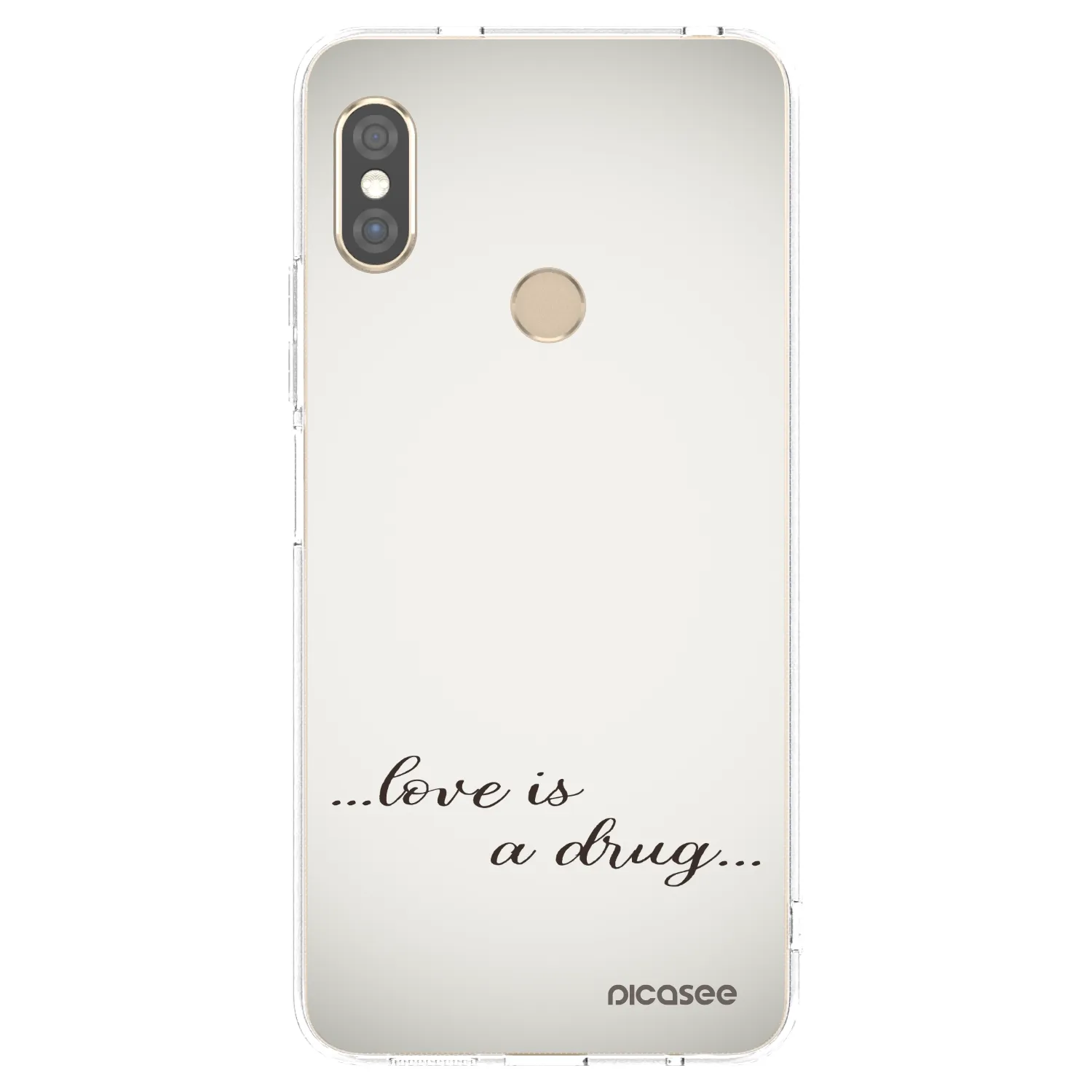 Picasee διαφανής θήκη σιλικόνης Xiaomi Redmi Note 5 Global - Love is a drug