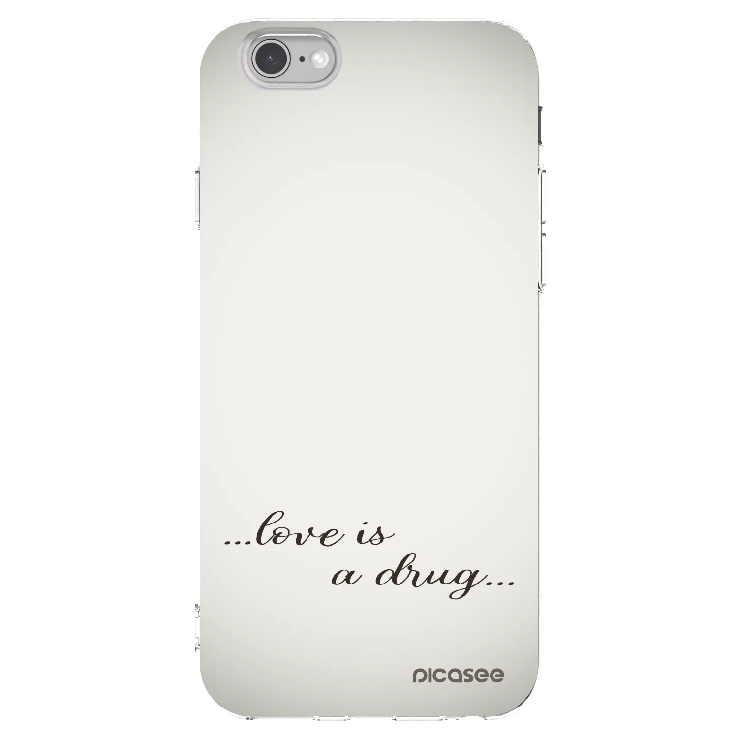 Picasee διαφανής θήκη σιλικόνης Apple iPhone 6/6S - Love is a drug
