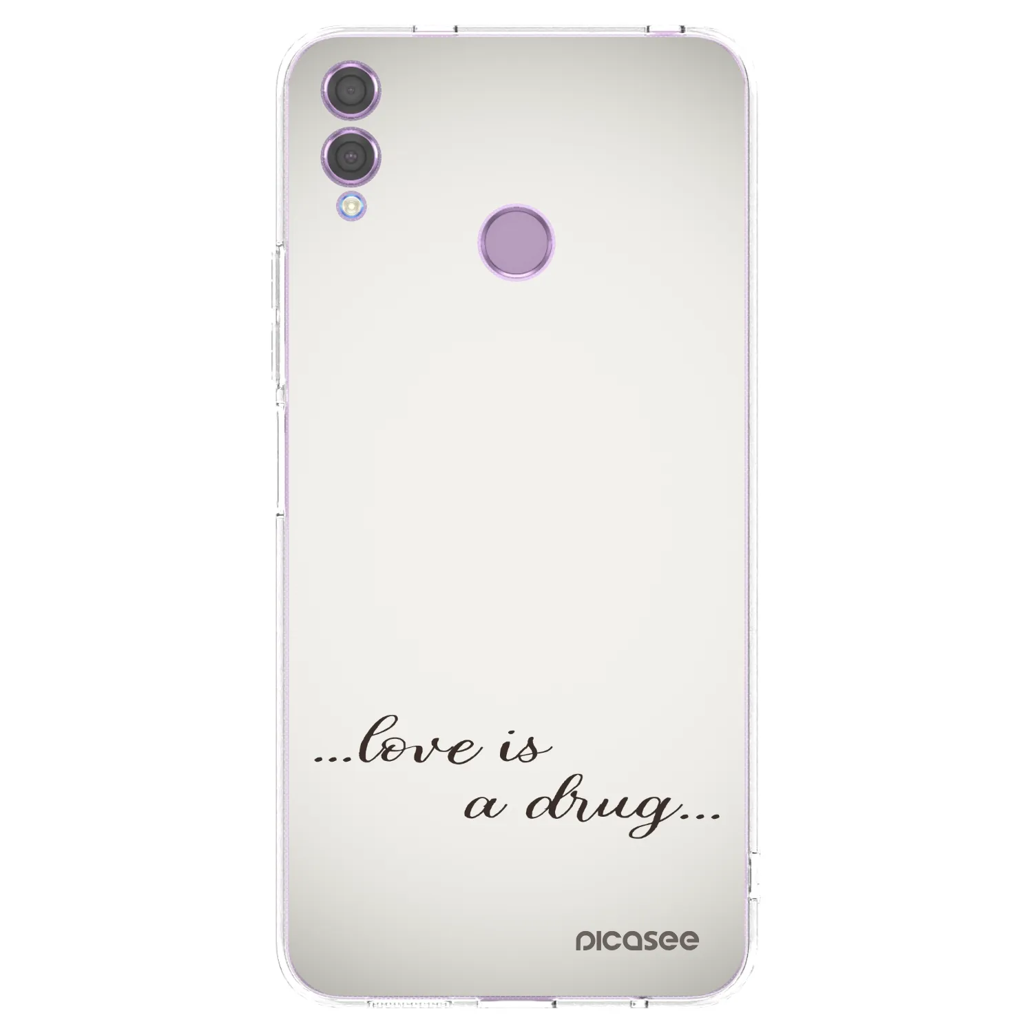 Picasee διαφανής θήκη σιλικόνης Honor 8X - Love is a drug