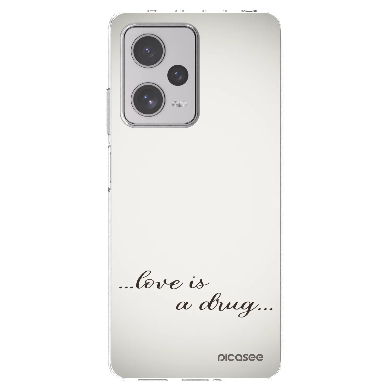 Picasee διαφανής θήκη σιλικόνης Xiaomi Redmi Note 12 Pro+ 5G - Love is a drug