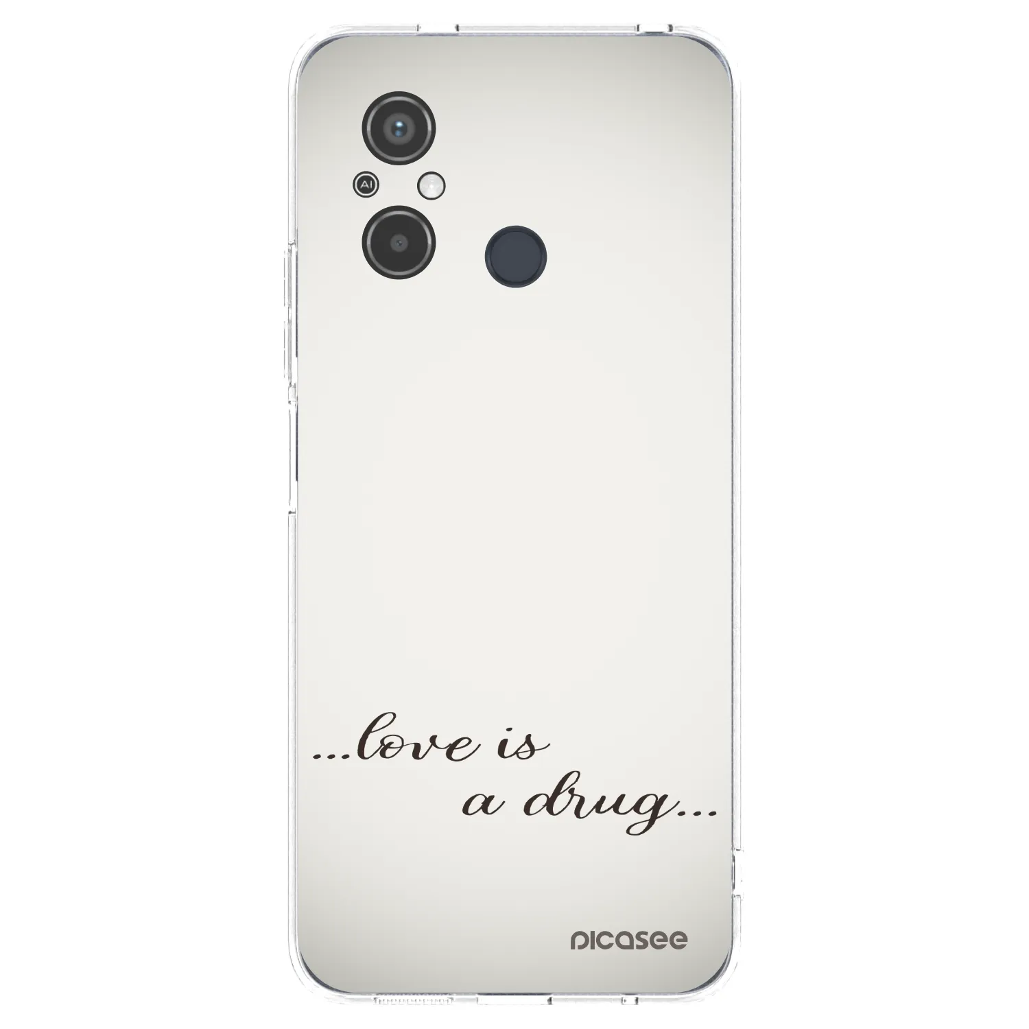 Picasee διαφανής θήκη σιλικόνης Xiaomi Redmi 12C - Love is a drug