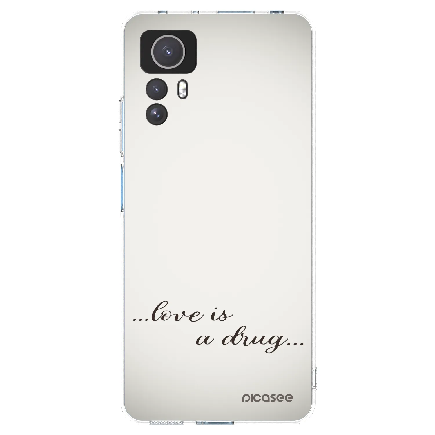 Picasee διαφανής θήκη σιλικόνης Xiaomi Redmi Note 12S - Love is a drug