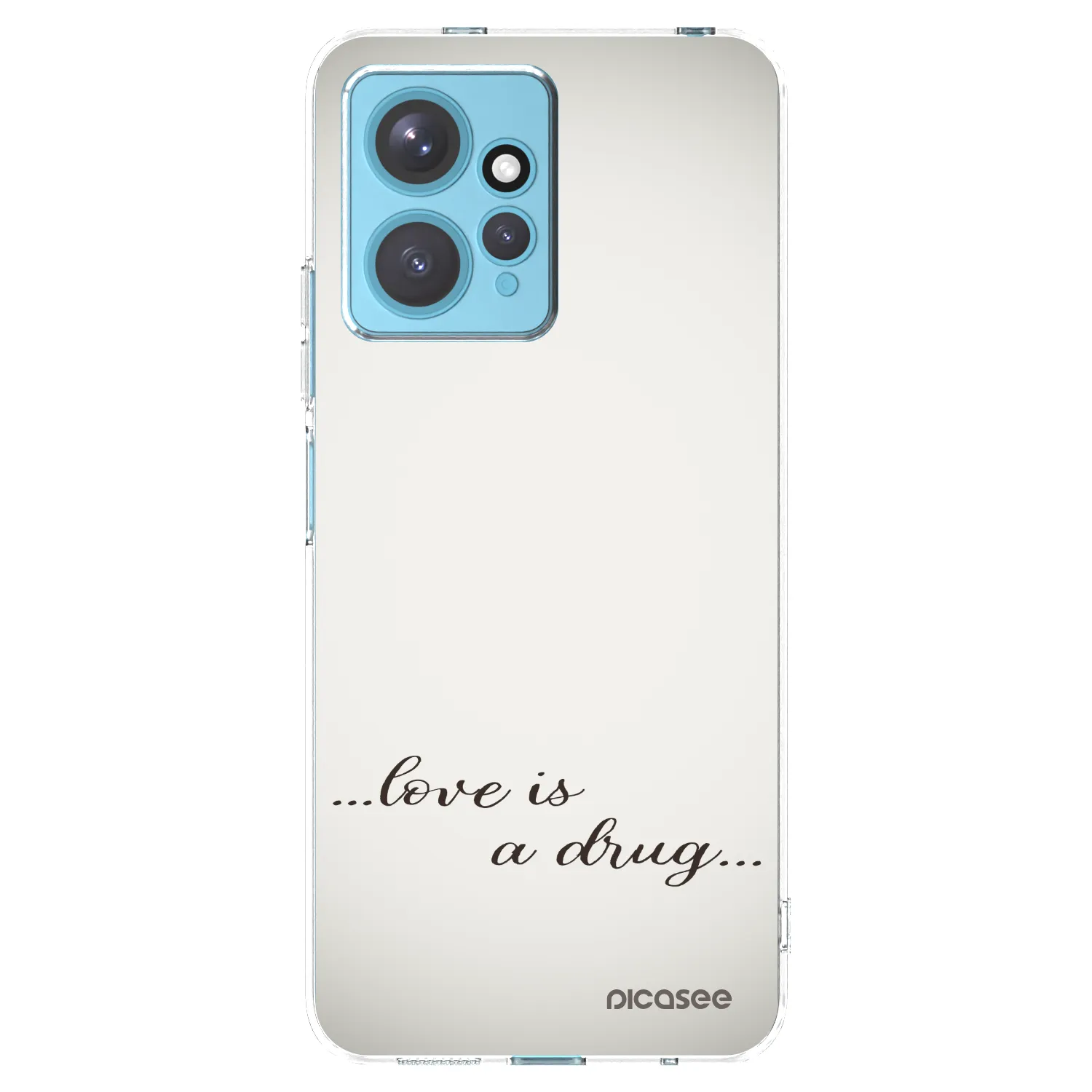 Picasee διαφανής θήκη σιλικόνης Xiaomi Redmi Note 12 4G - Love is a drug
