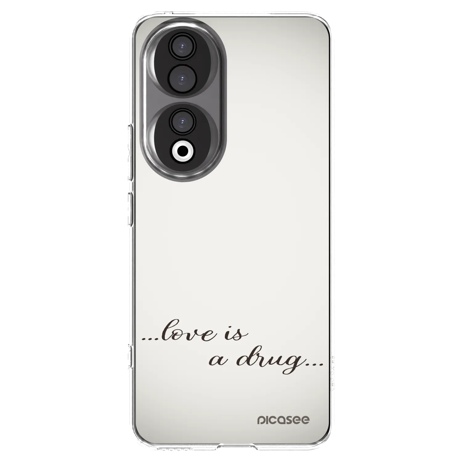 Picasee διαφανής θήκη σιλικόνης Honor 90 5G - Love is a drug