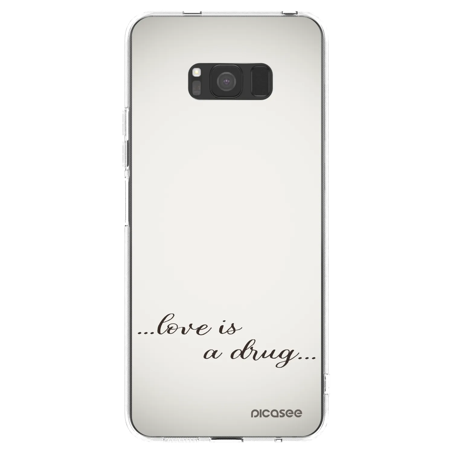 Picasee διαφανής θήκη σιλικόνης Samsung Galaxy S8 G950F - Love is a drug