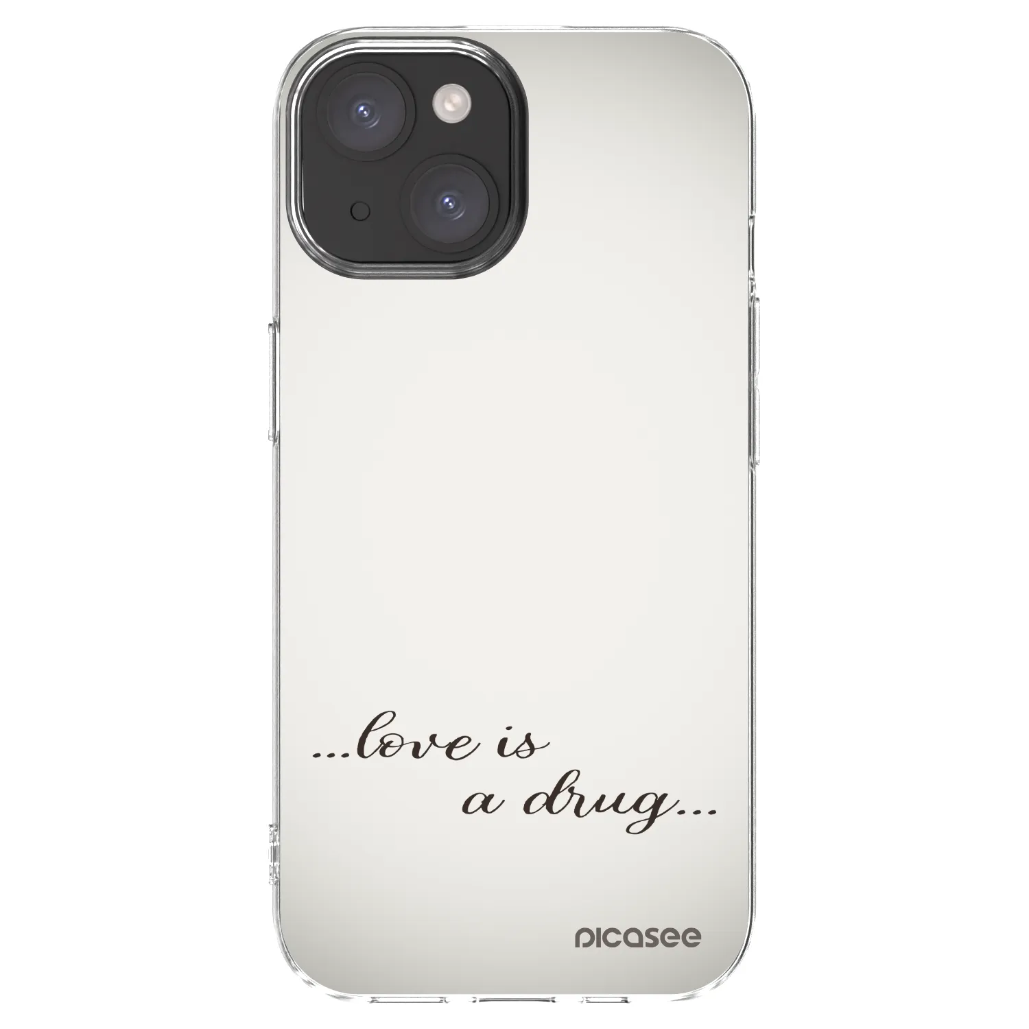 Picasee διαφανής θήκη σιλικόνης Apple iPhone 15 - Love is a drug