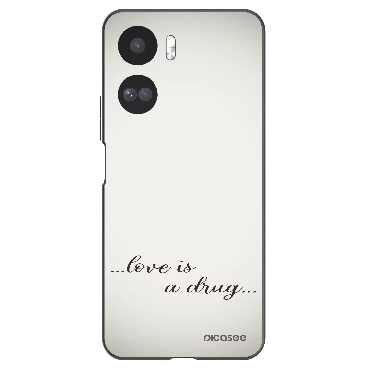 Picasee Μαύρη θήκη σιλικόνης για Honor 90 Lite 5G - Love is a drug