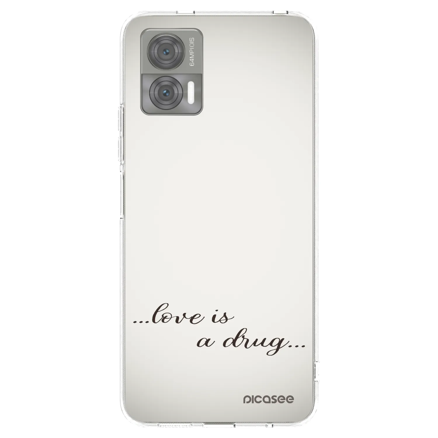 Picasee διαφανής θήκη σιλικόνης Motorola Edge 30 Neo - Love is a drug