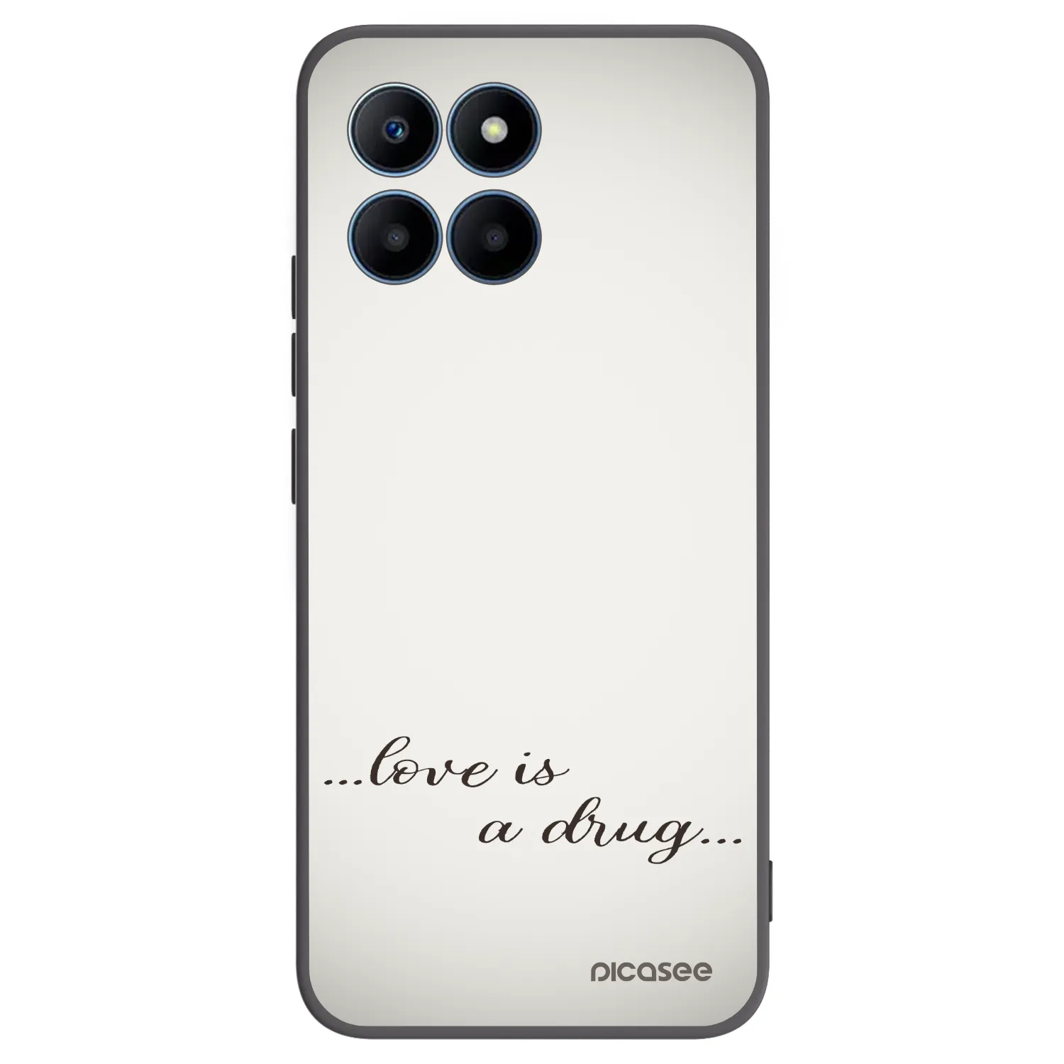 Picasee Μαύρη θήκη σιλικόνης για Honor 70 Lite - Love is a drug