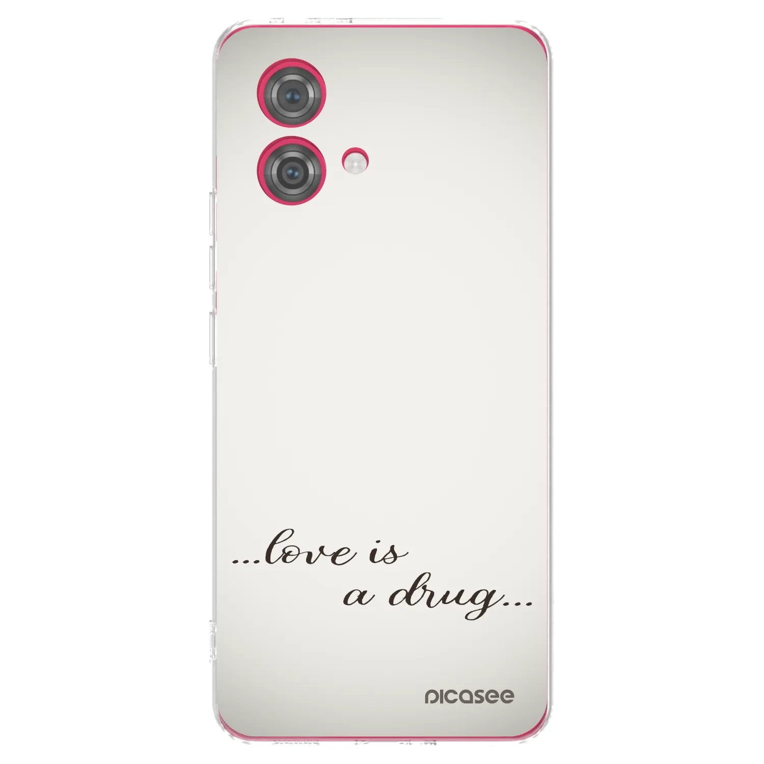 Picasee διαφανής θήκη σιλικόνης Motorola Moto G84 5G - Love is a drug