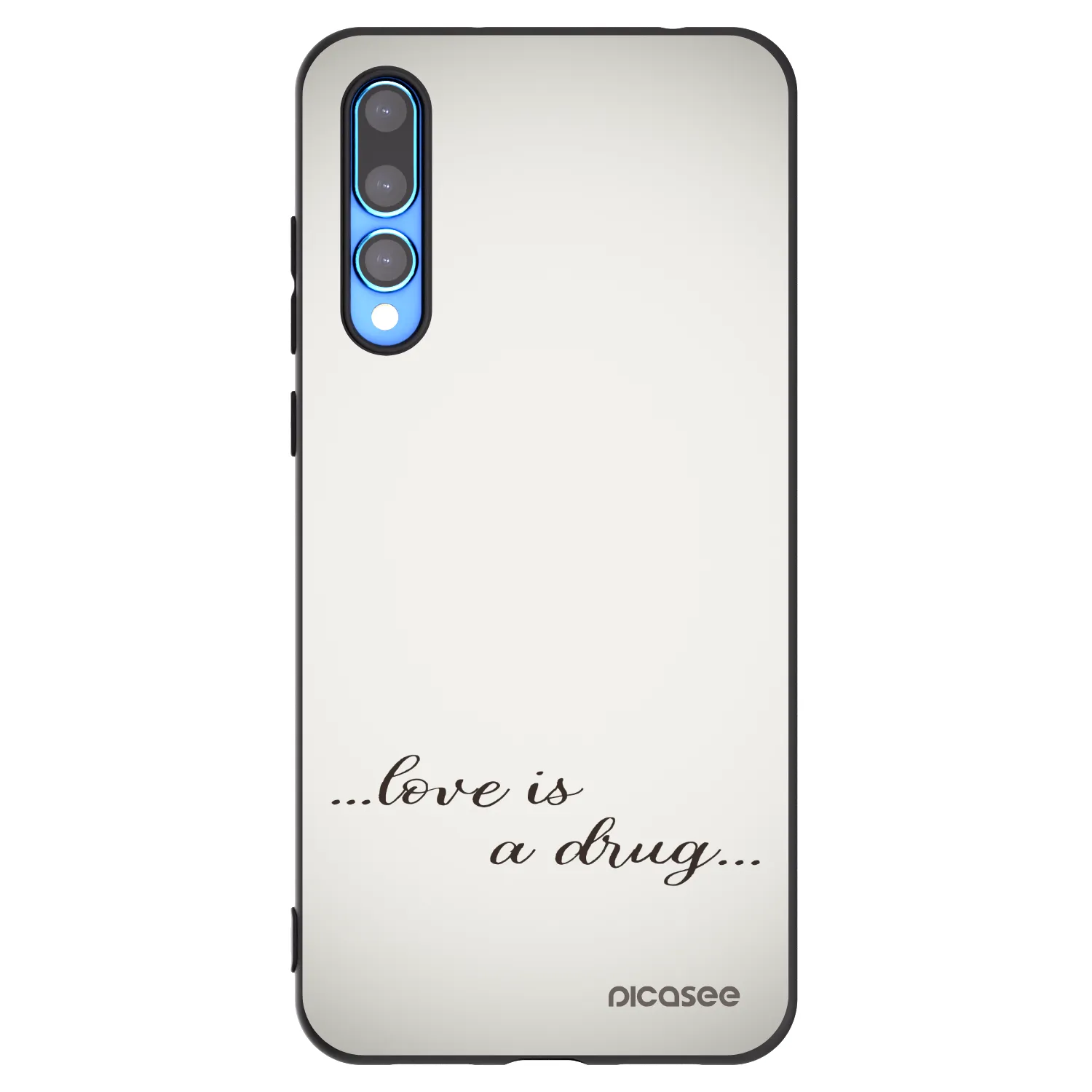 Picasee Μαύρη θήκη σιλικόνης για Huawei P20 Pro - Love is a drug